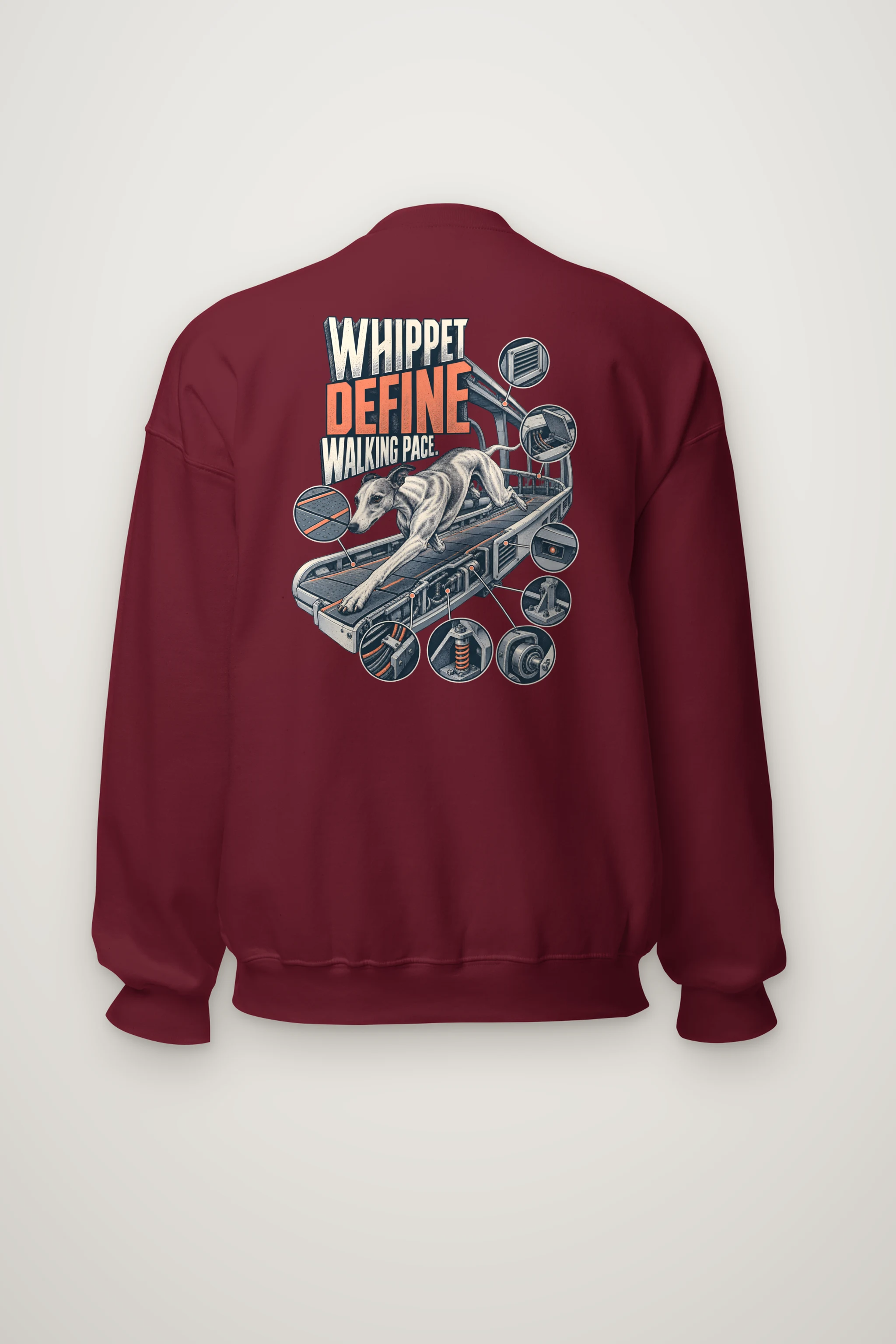 "Whippet Define Walking Pace" Heavy Blend Unisex Crewneck Sweatshirt