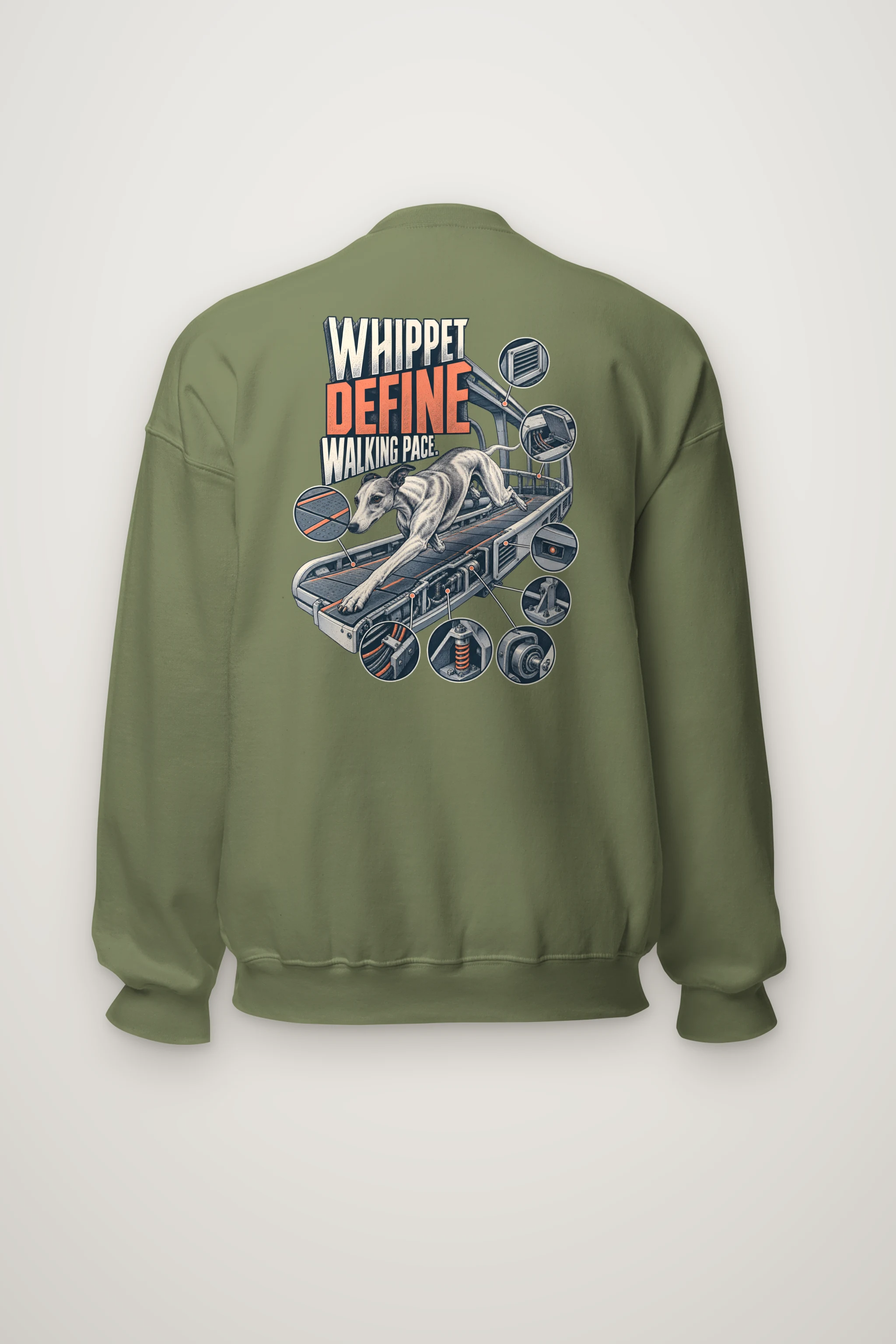 "Whippet Define Walking Pace" Heavy Blend Unisex Crewneck Sweatshirt