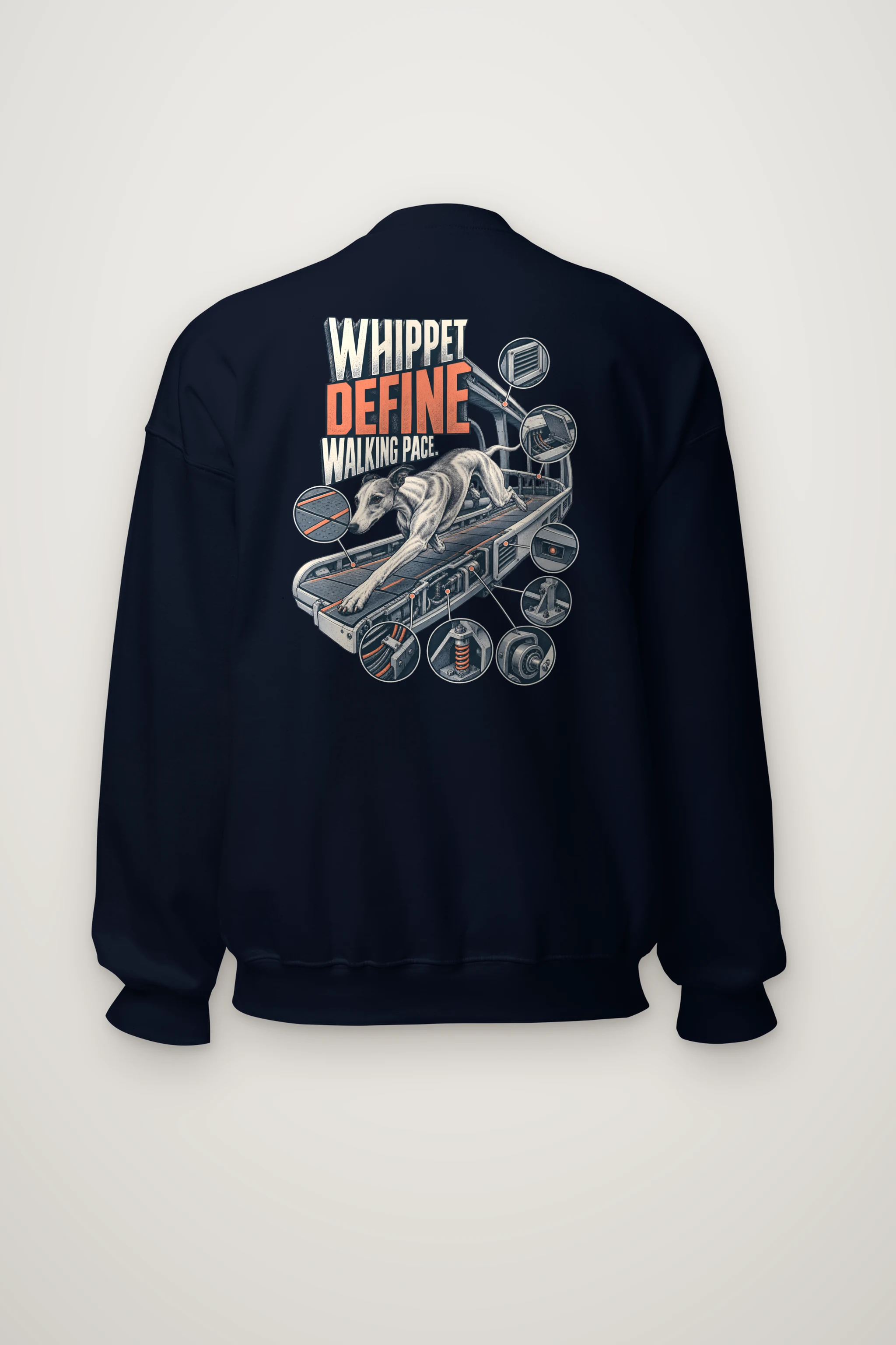 "Whippet Define Walking Pace" Heavy Blend Unisex Crewneck Sweatshirt
