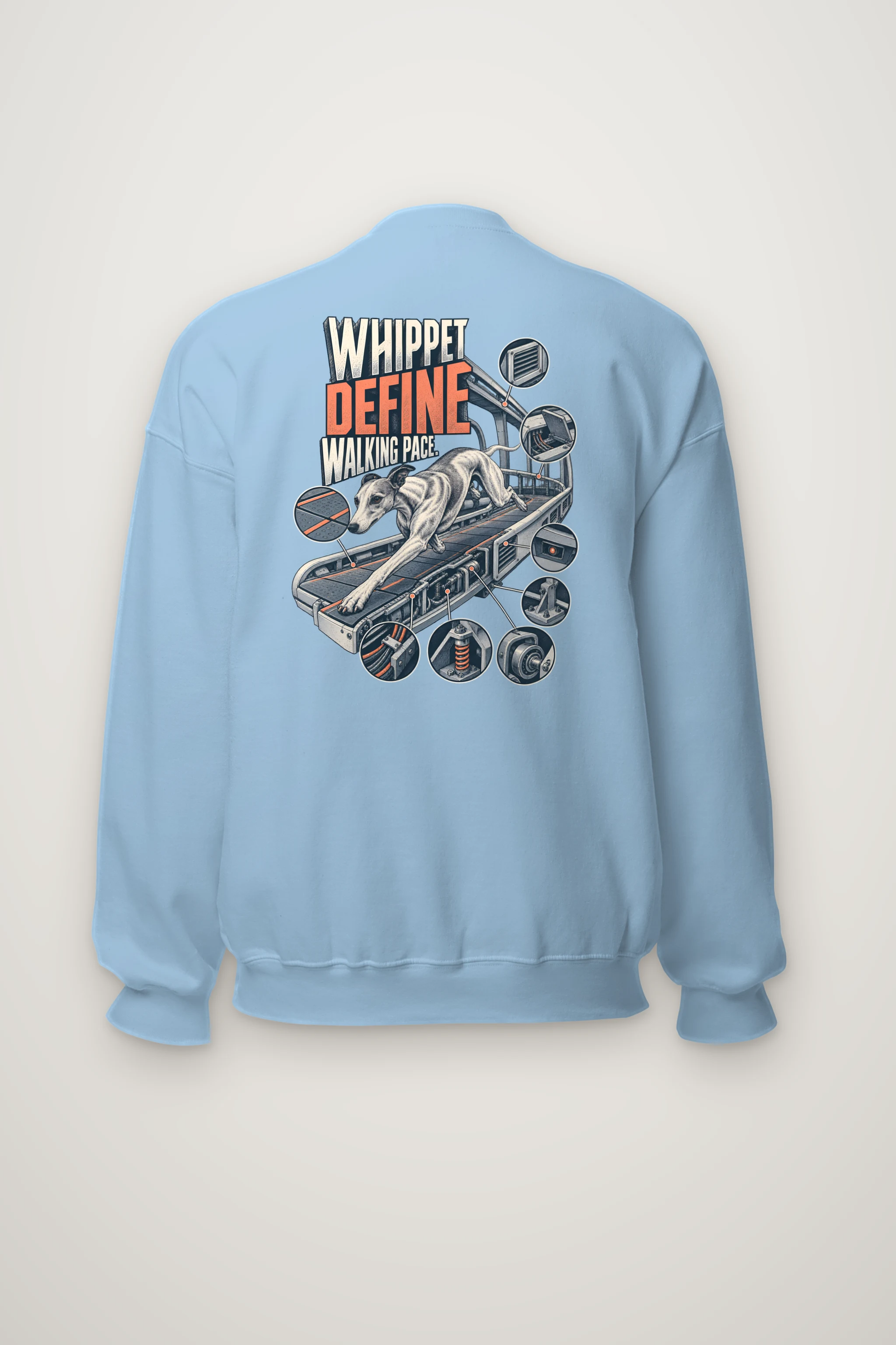 "Whippet Define Walking Pace" Heavy Blend Unisex Crewneck Sweatshirt