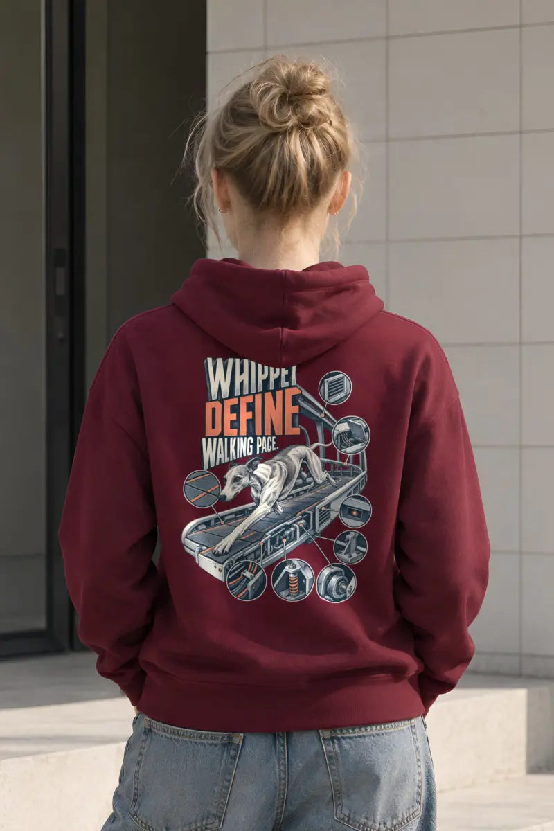 “Whippet Define Walking Pace” Heavy Blend Unisex Pullover Hoodie