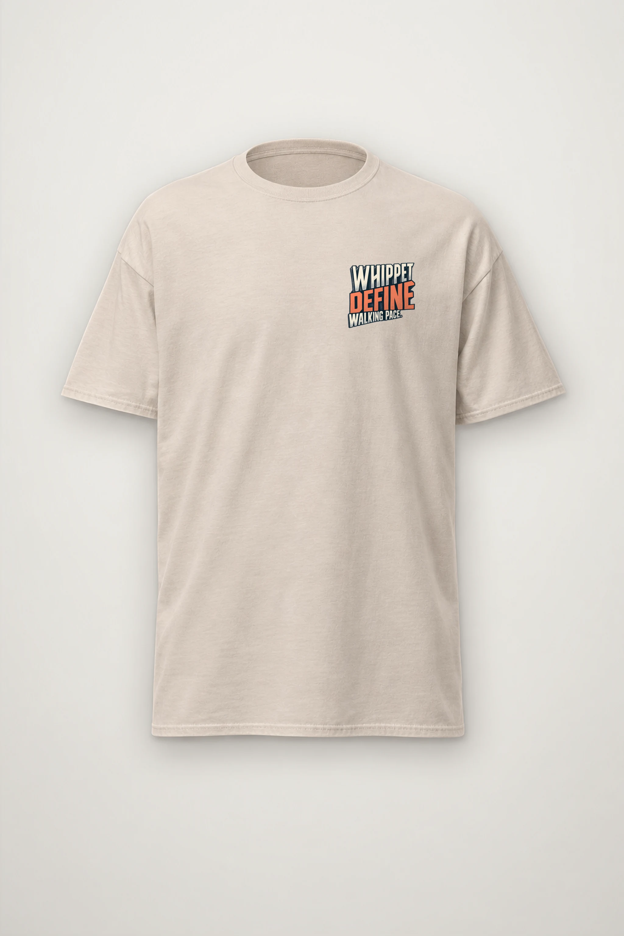 "Whippet Define Walking Pace" Heavyweight Unisex Crewneck T-shirt