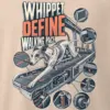 "Whippet Define Walking Pace" Men's Oversized Heavyweight Crewneck T-Shirt