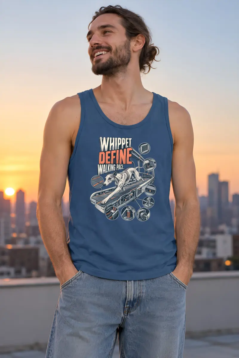 "Whippet Define Walking Pace" Unisex Jersey Tank
