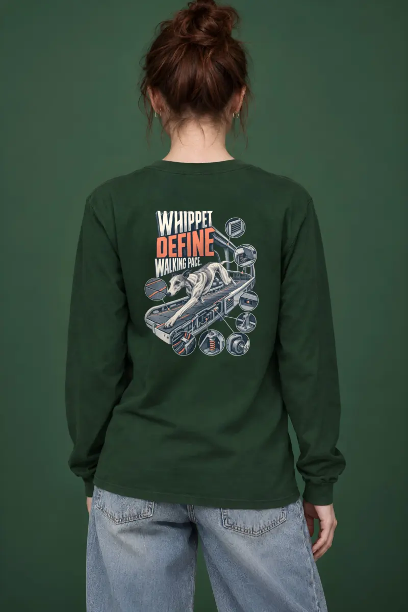 “Whippet Define Walking Pace” Unisex Longsleeve T-shirt
