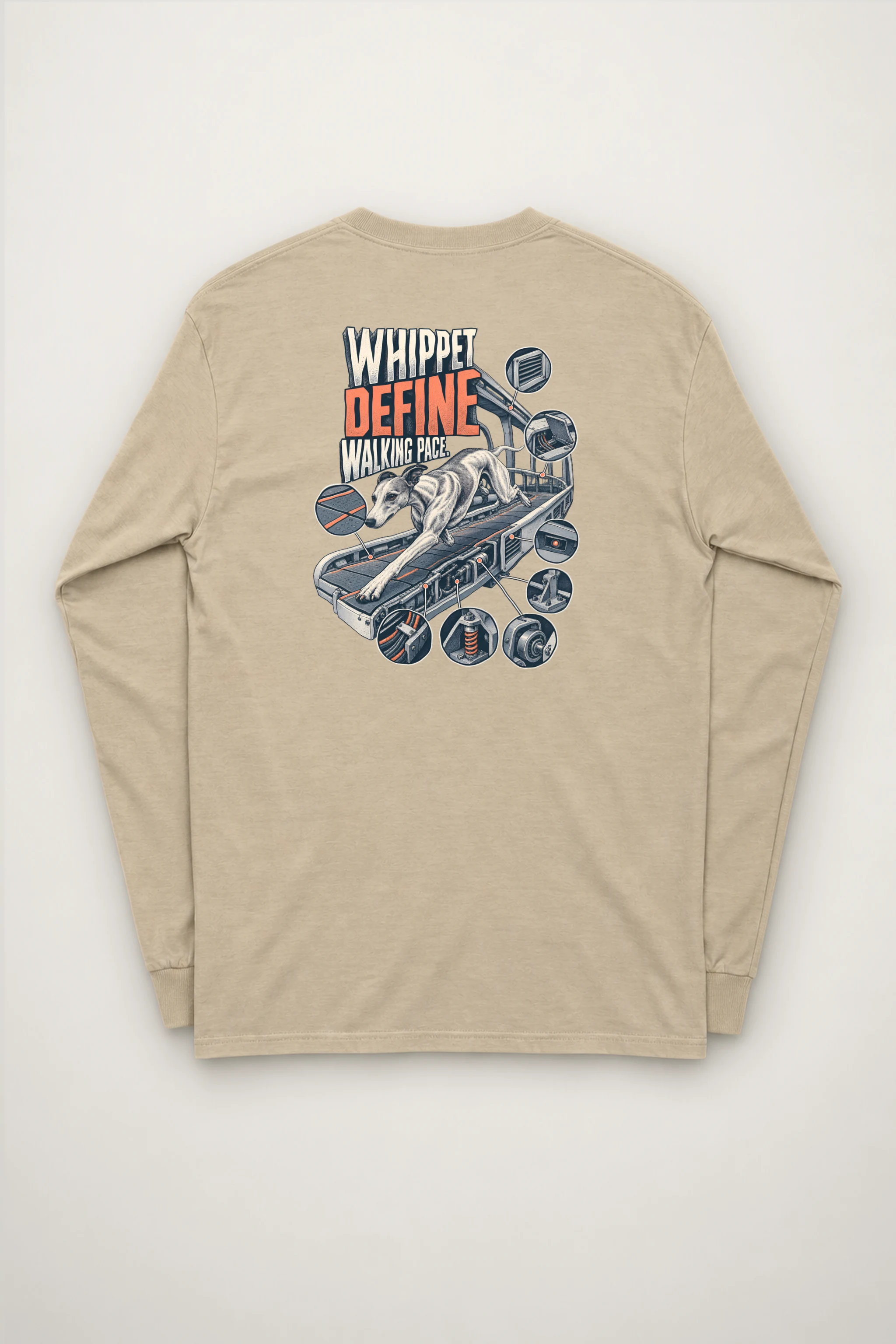 "Whippet Define Walking Pace" Unisex Longsleeve T-shirt