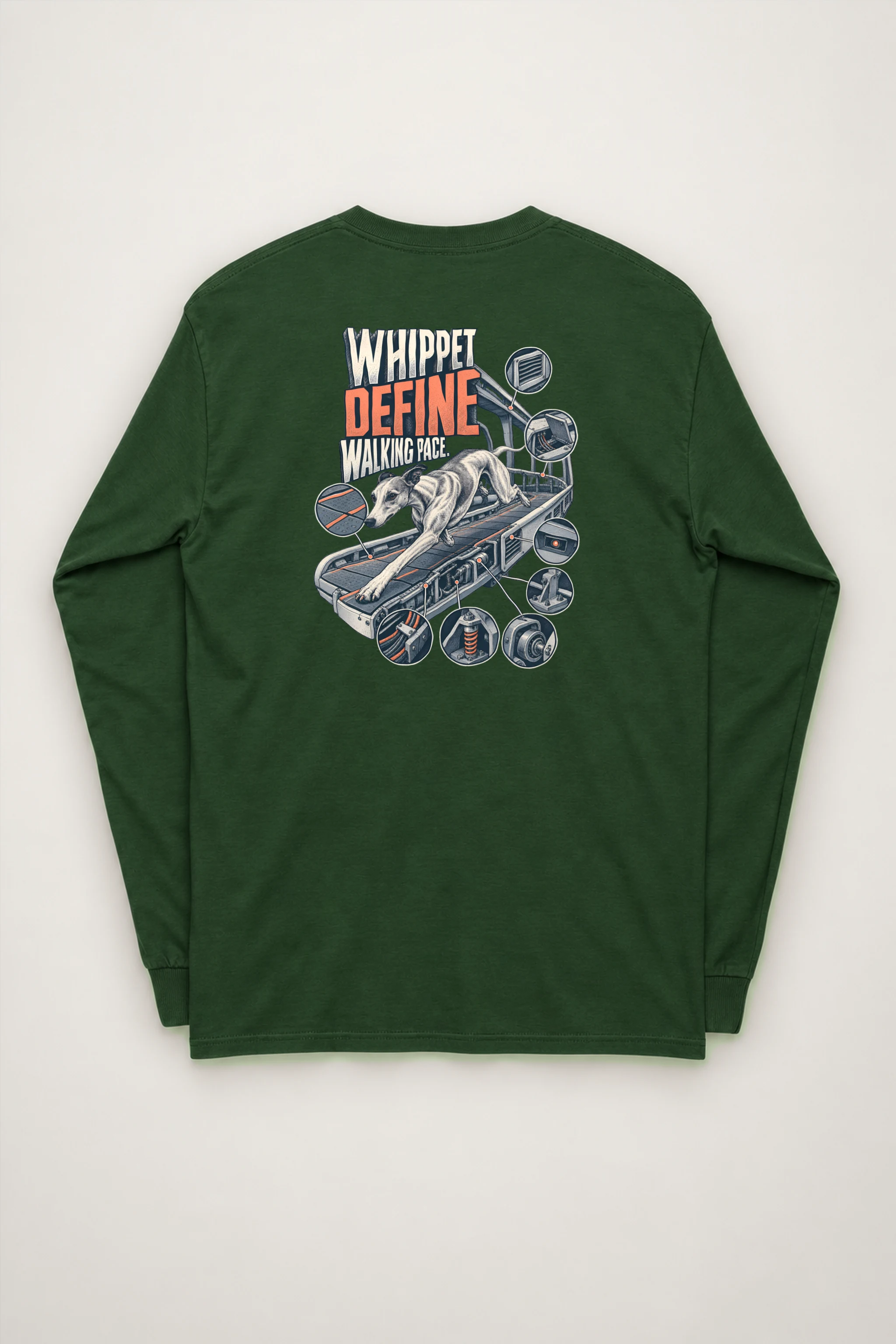 "Whippet Define Walking Pace" Unisex Longsleeve T-shirt