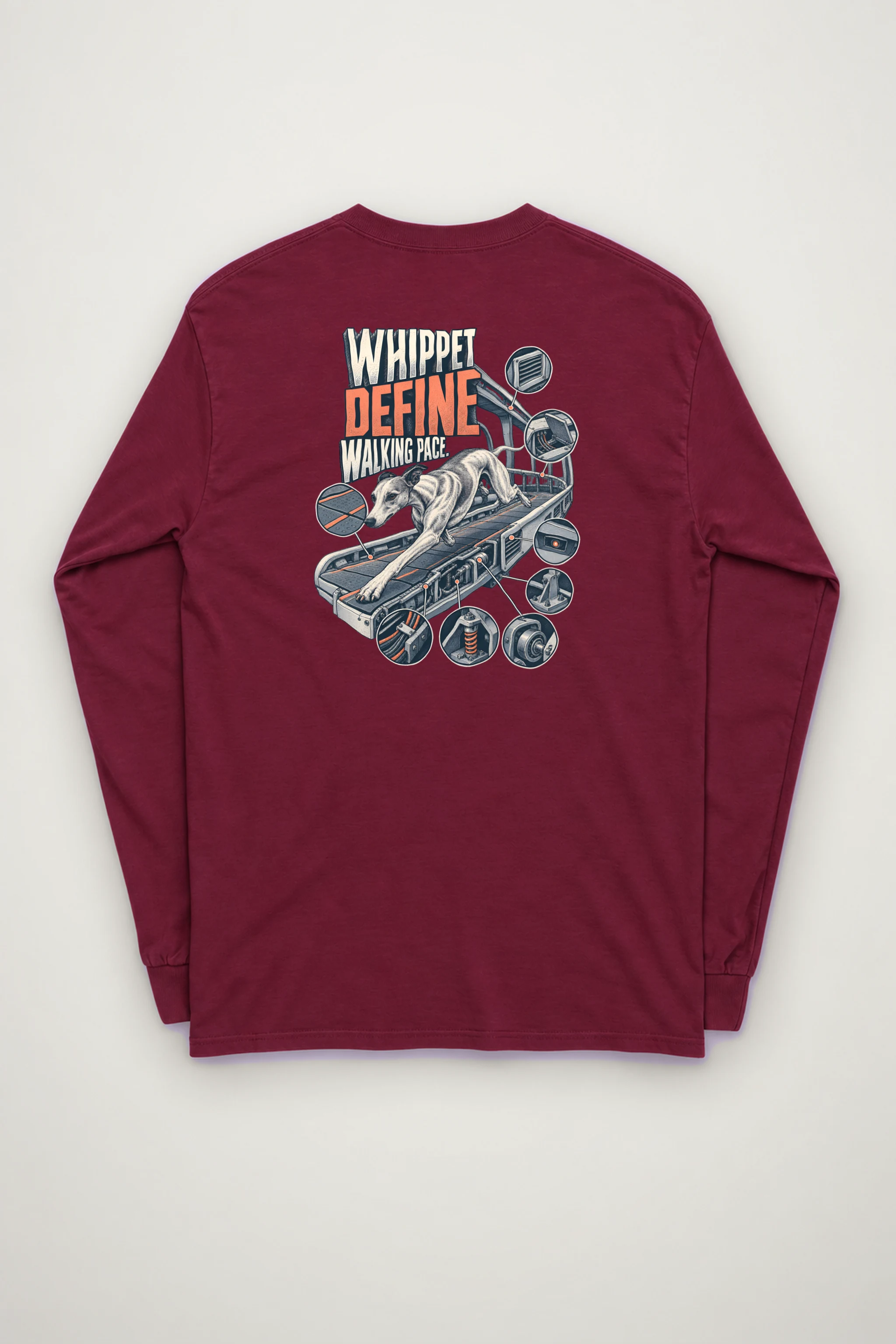 "Whippet Define Walking Pace" Unisex Longsleeve T-shirt