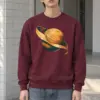 "Whittled Wood Saturn" Heavy Blend Unisex Crewneck Sweatshirt