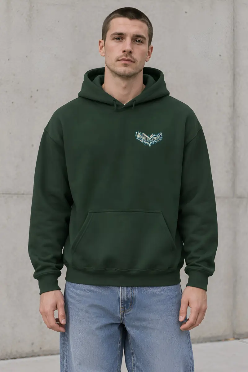 "Who Needs A Bridge?" Heavy Blend Unisex Pullover Hoodie