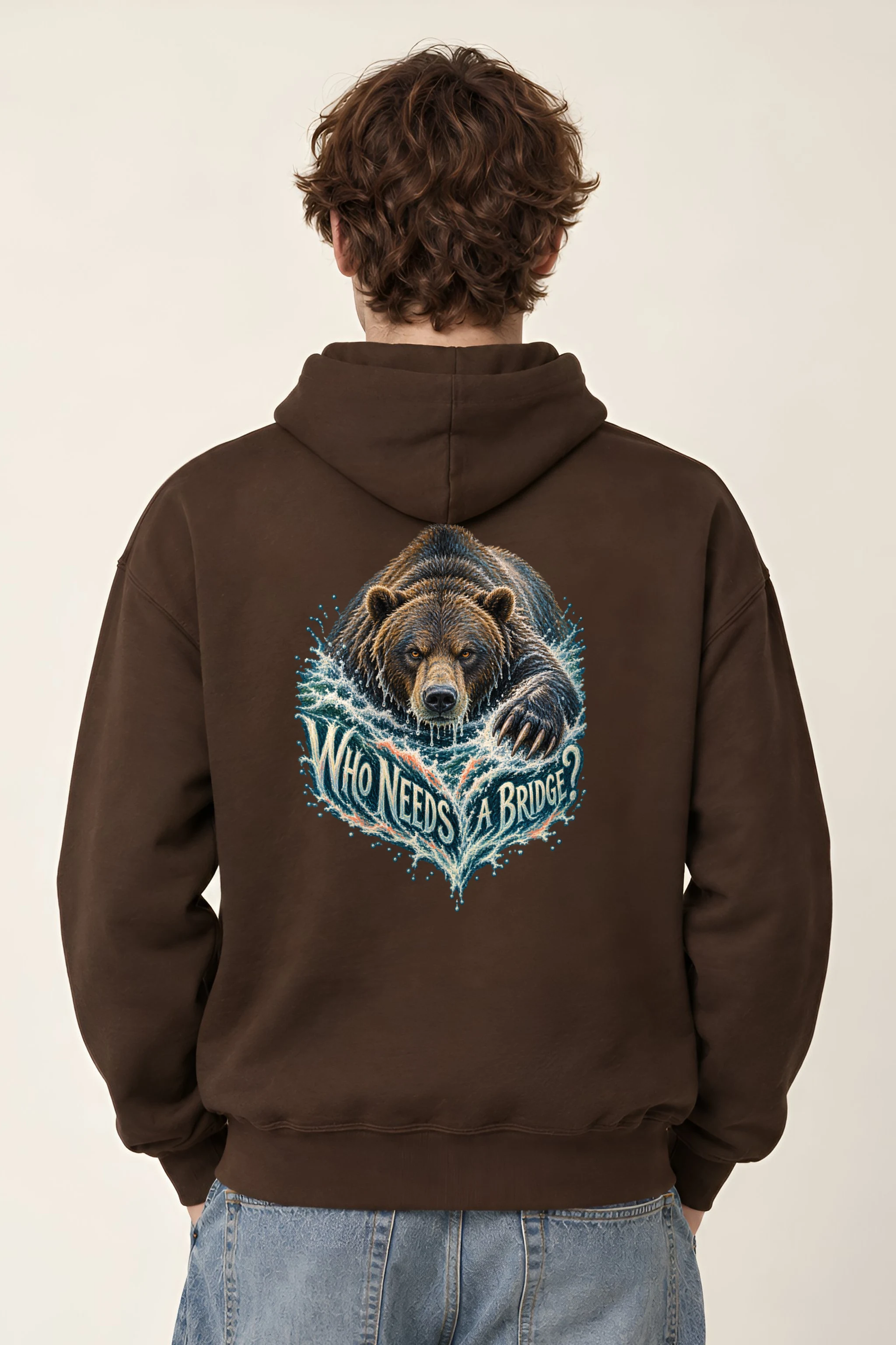 "Who Needs A Bridge?" Heavy Blend Unisex Pullover Hoodie