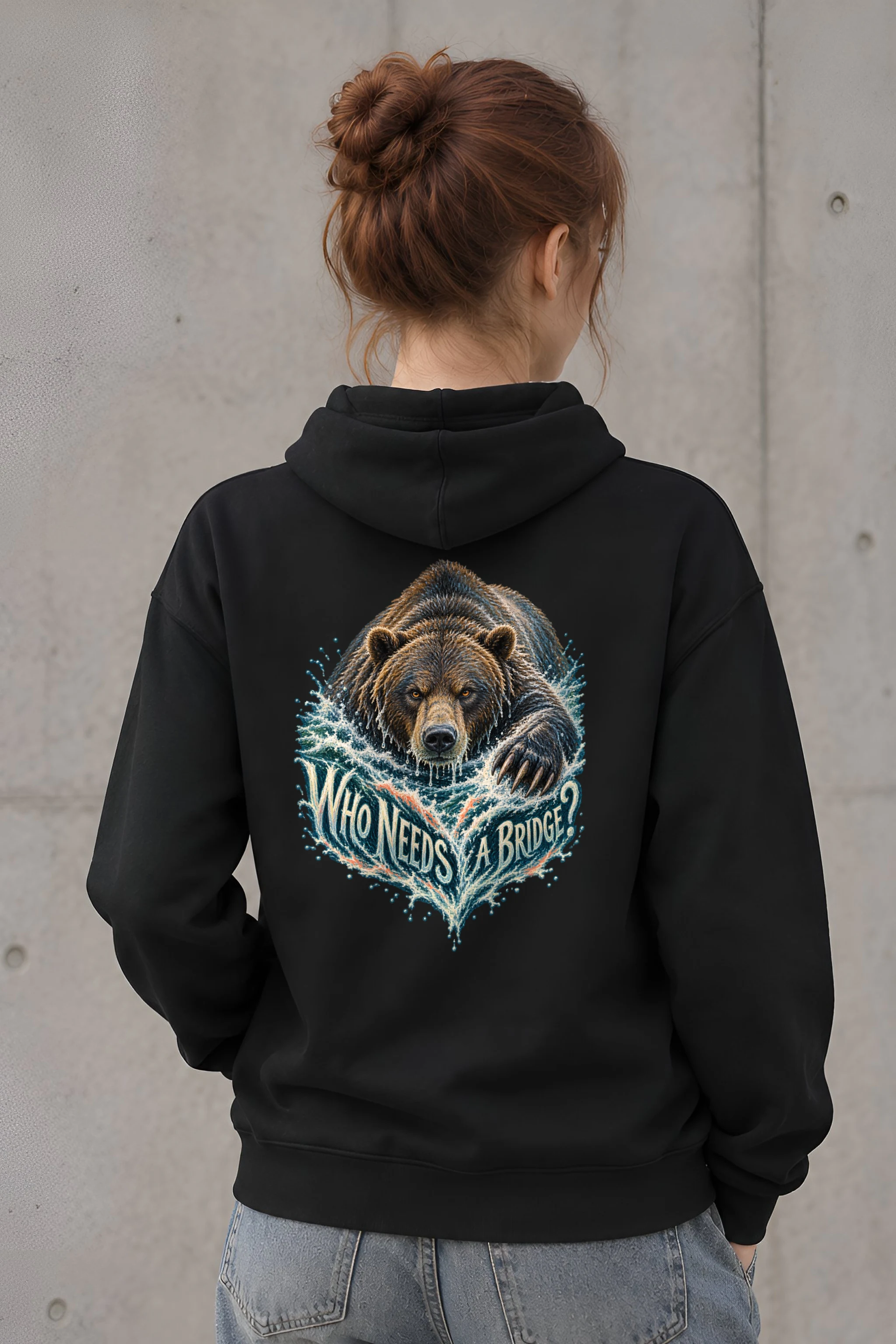 "Who Needs A Bridge?" Heavy Blend Unisex Pullover Hoodie