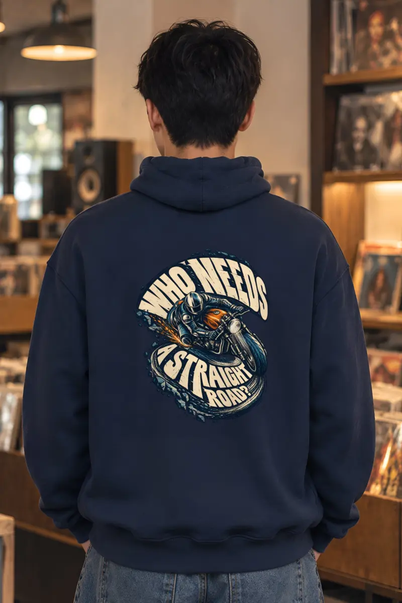 "Who Needs A Straight Road?" Unisex Pullover Hoodie
