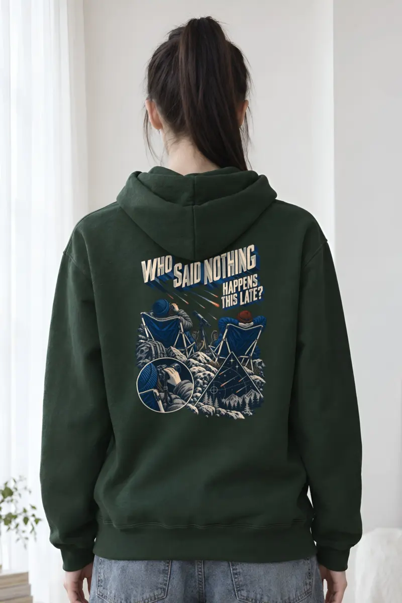 "Who Said Nothing Happens This Late?" Heavy Blend Unisex Pullover Hoodie