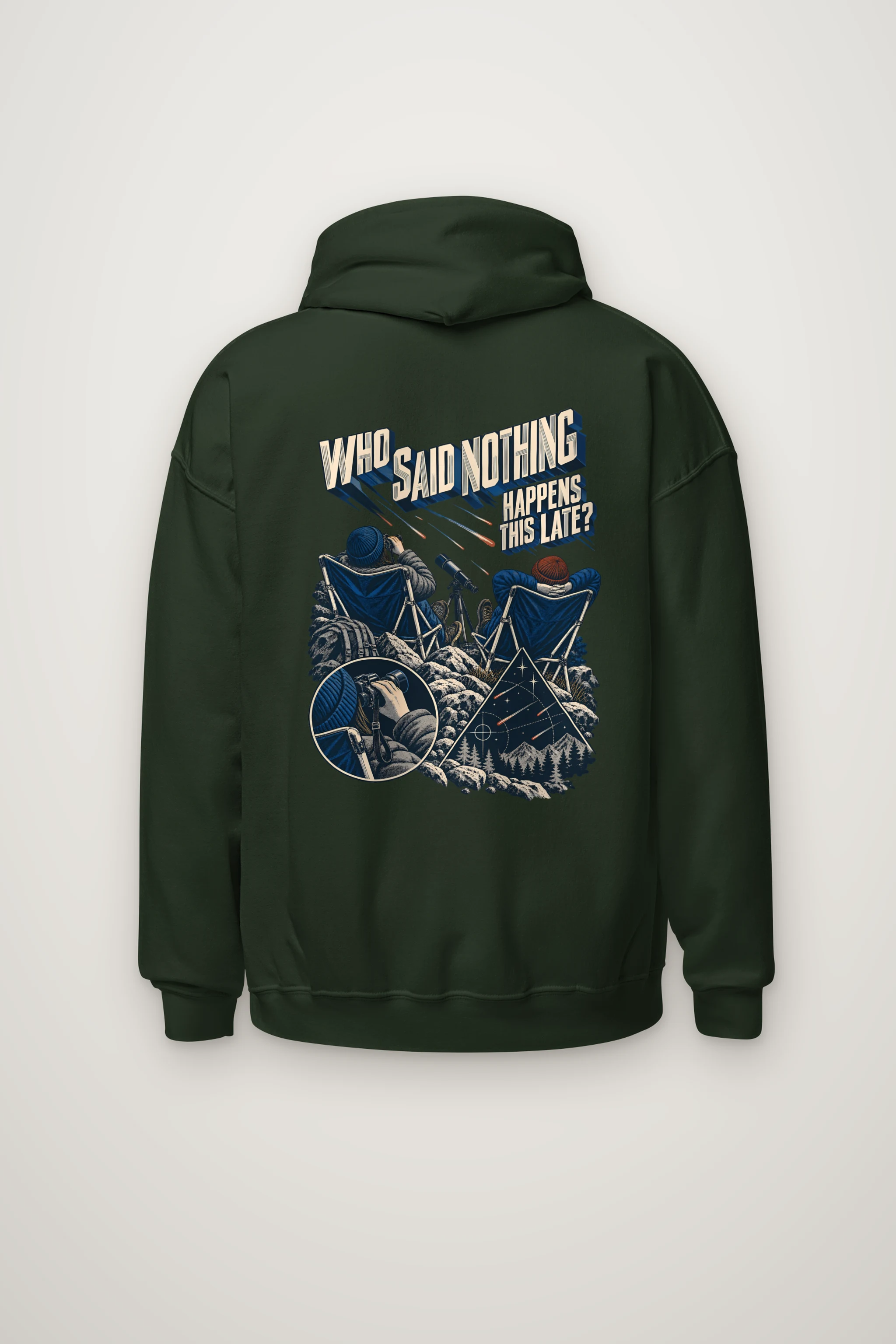 "Who Said Nothing Happens This Late?" Heavy Blend Unisex Pullover Hoodie