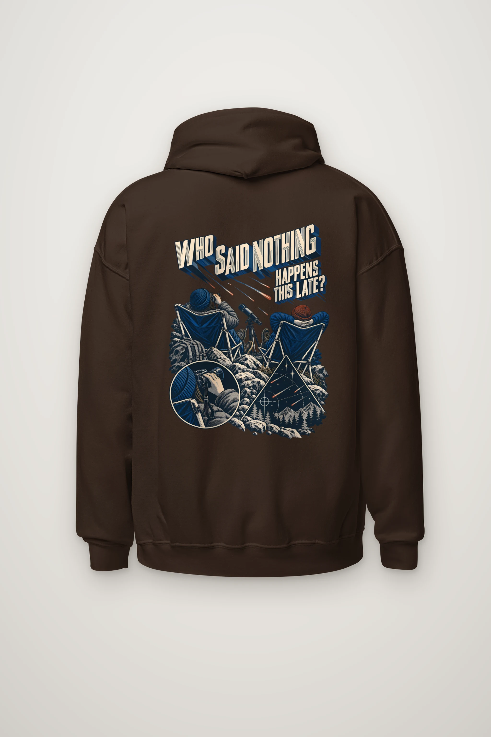 "Who Said Nothing Happens This Late?" Heavy Blend Unisex Pullover Hoodie