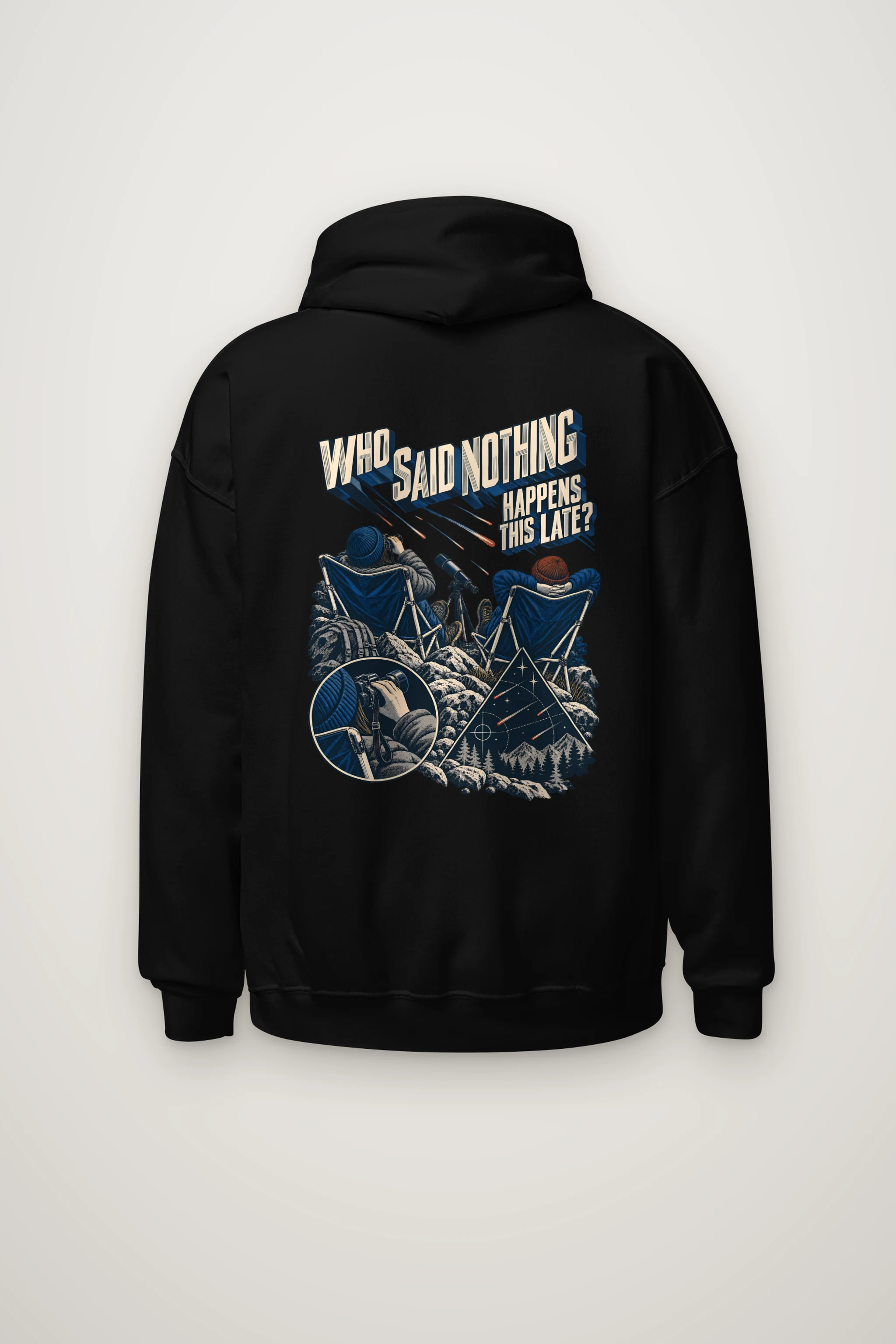 "Who Said Nothing Happens This Late?" Heavy Blend Unisex Pullover Hoodie