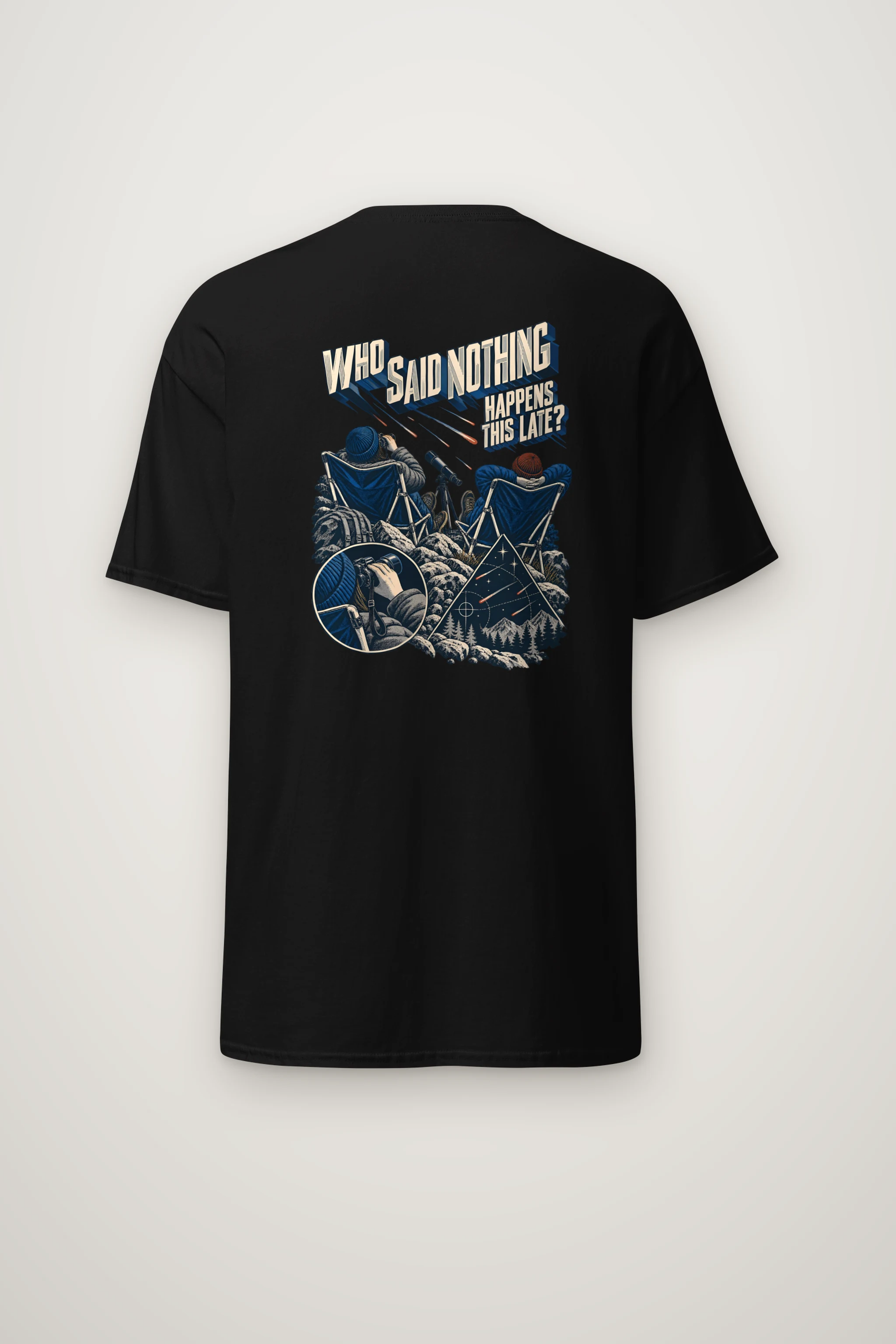 "Who Said Nothing Happens This Late" Heavyweight Unisex Crewneck T-shirt