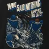 "Who Said Nothing Happens This Late" Men's Oversized Heavyweight Crewneck T-Shirt