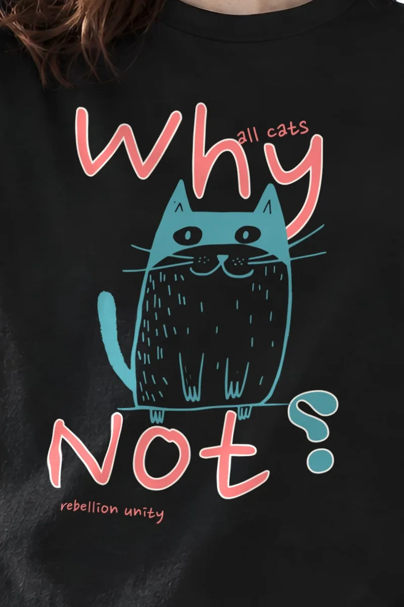 "Why All Cats" Heavyweight Unisex Crewneck T-shirt