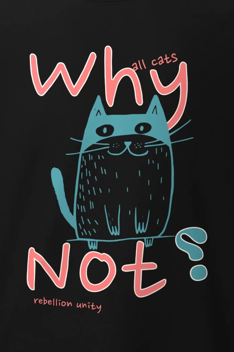 "Why All Cats" Heavyweight Unisex Crewneck T-shirt