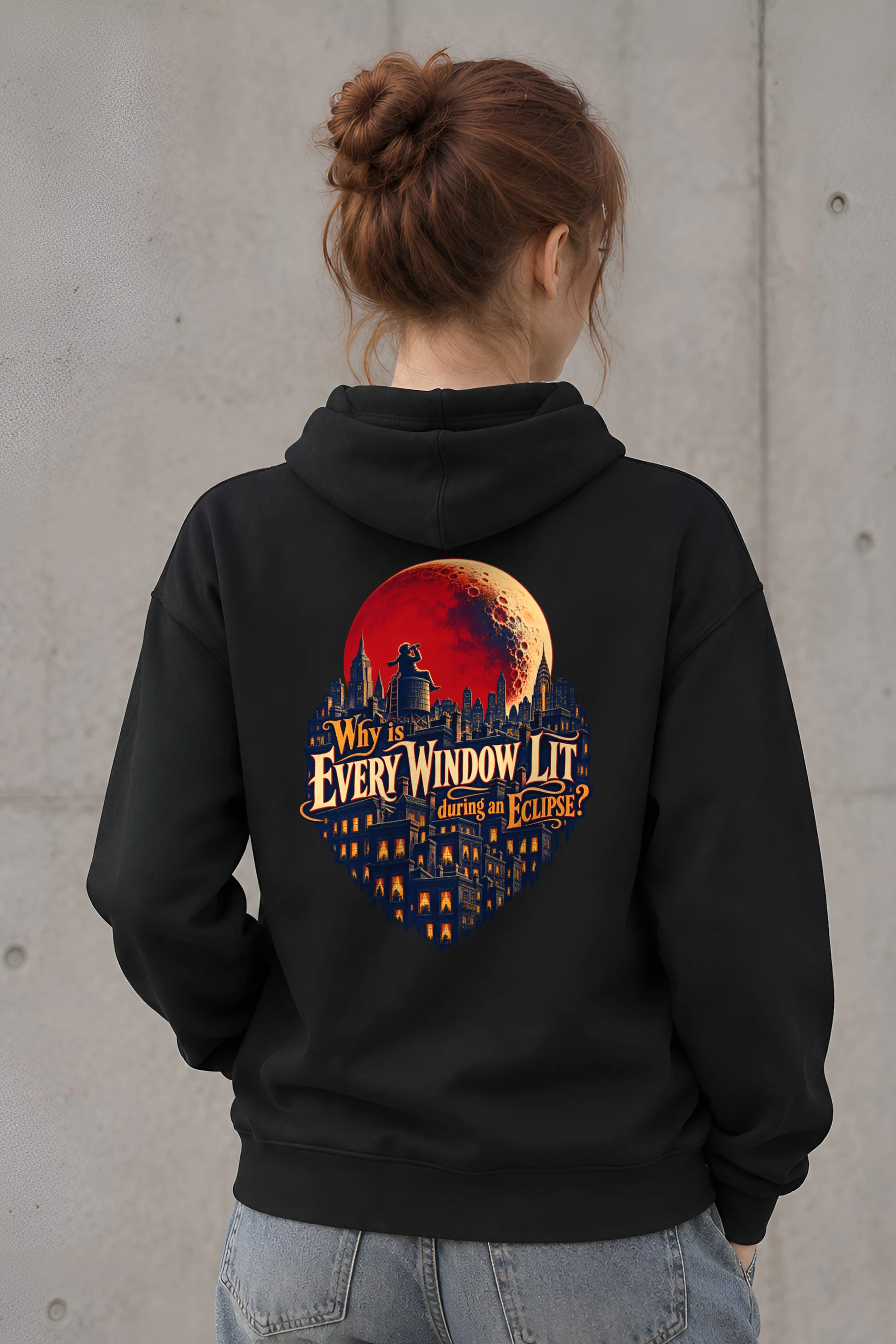 "Why Is Every Window Lit" Unisex Pullover Hoodie