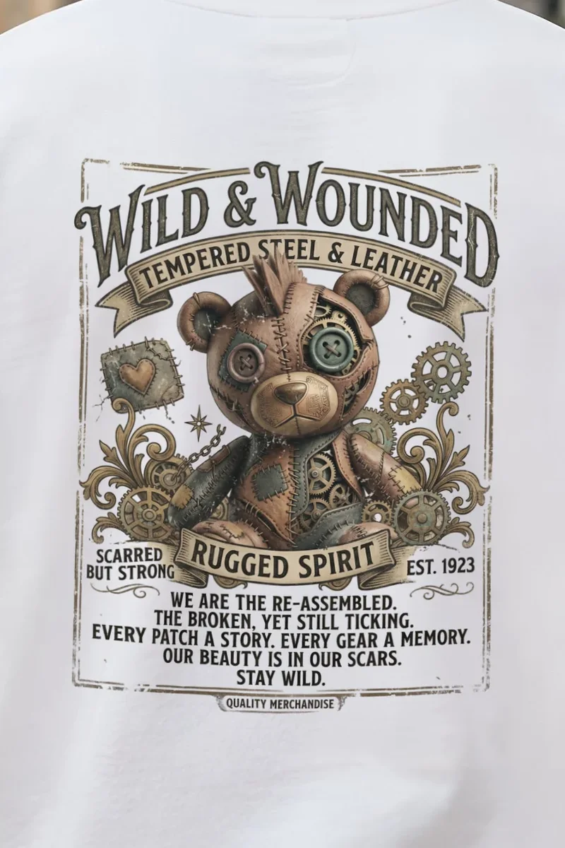 "Wild And Wounded" 1 Crewneck Sweatshirt - the graphic up close