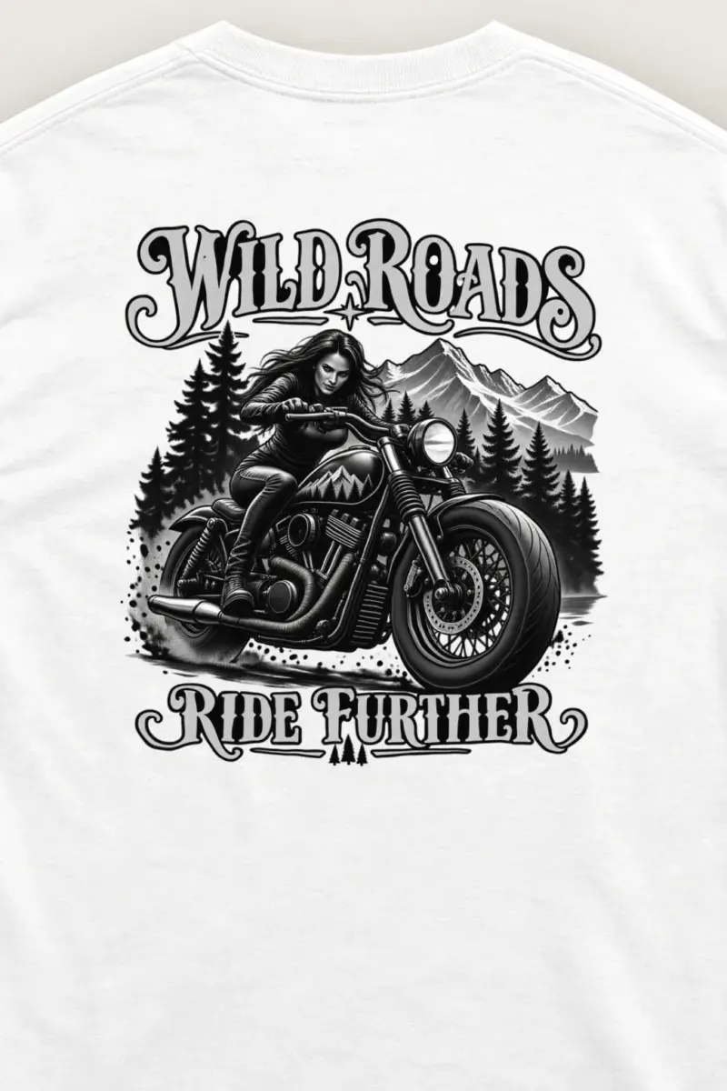 "Wild Roads Ride Further" Unisex Longsleeve T-shirt