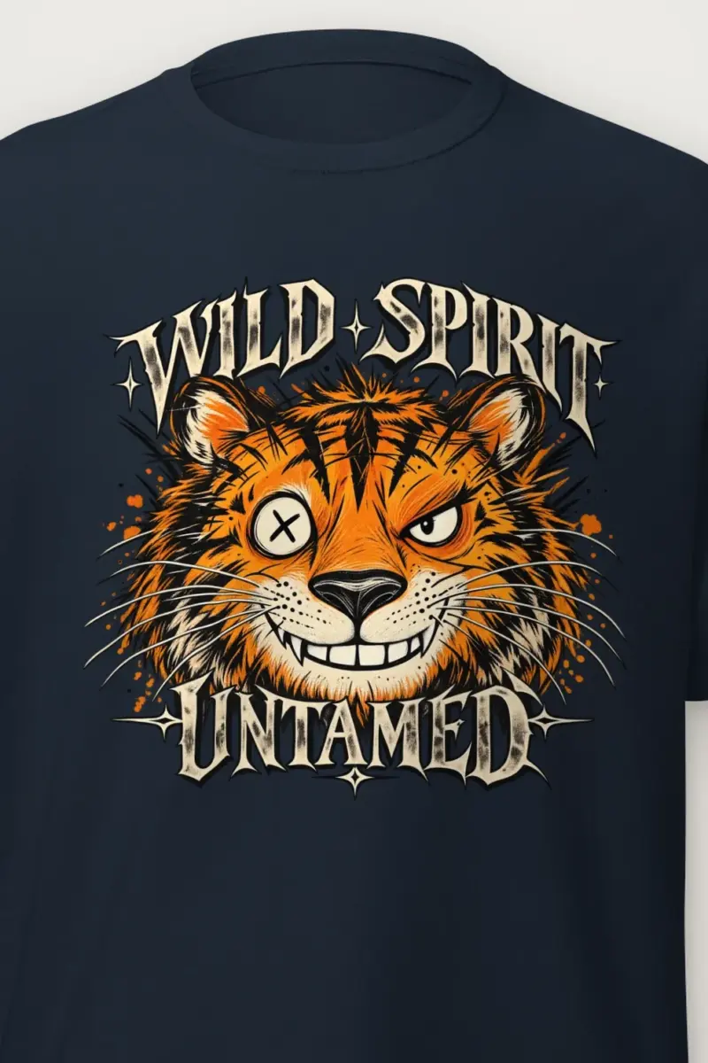 "Wild Spirit Untamed" Heavyweight Unisex Crewneck T-shirt