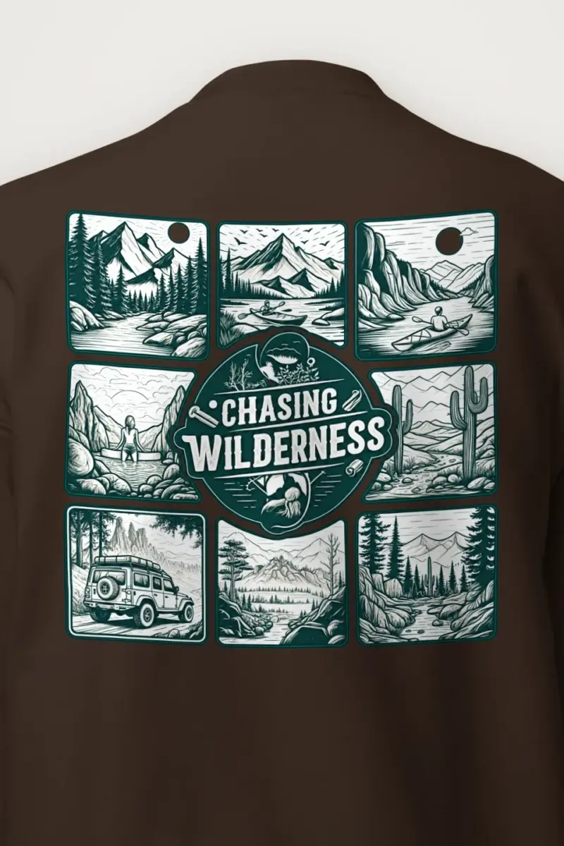 "Wilderness Badge" Heavy Blend Unisex Crewneck Sweatshirt
