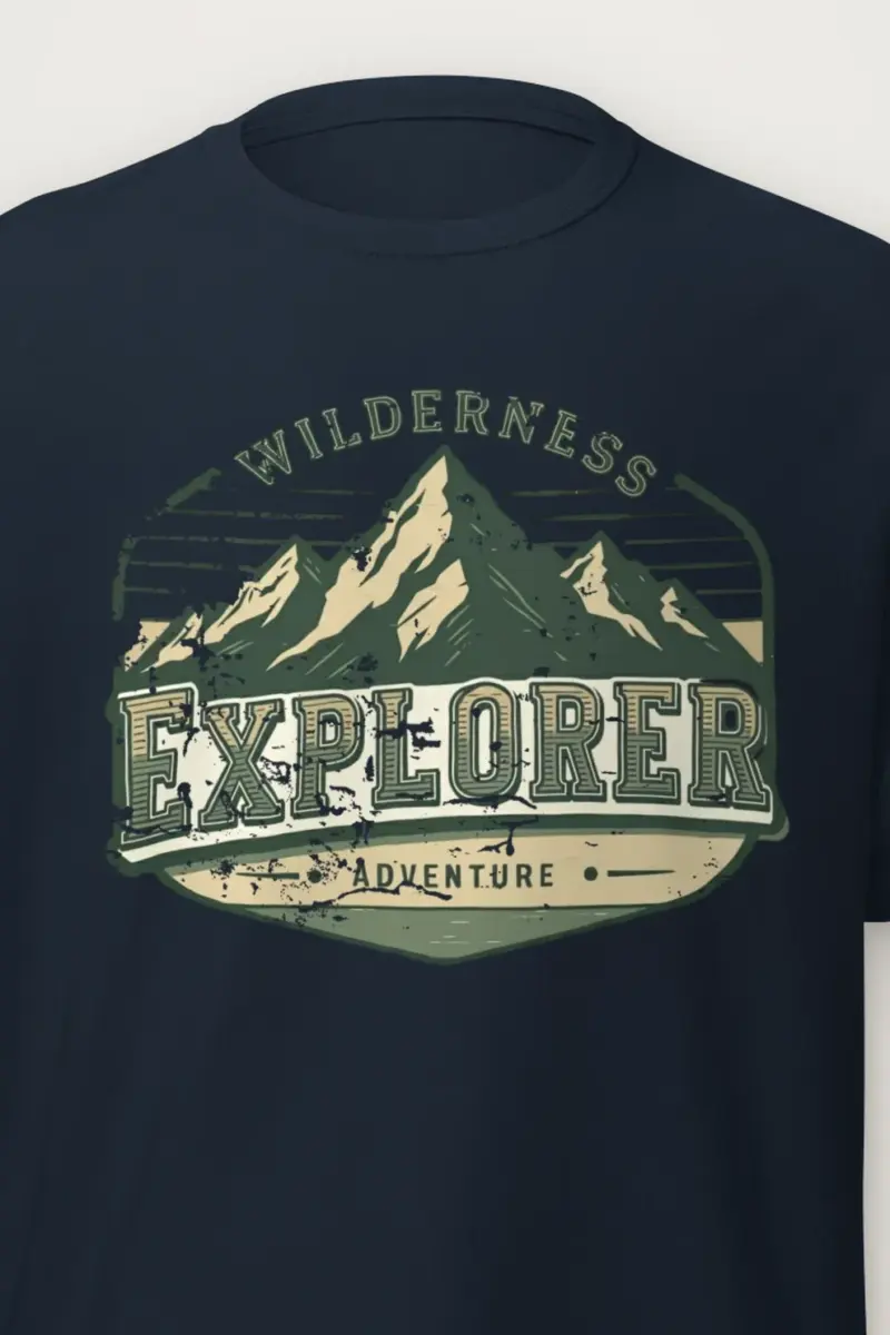 "Wilderness Explorer" Heavyweight Unisex Crewneck T-shirt