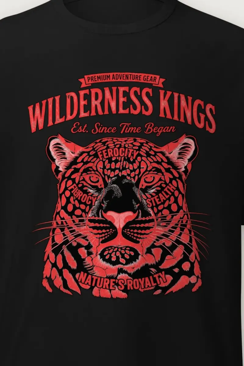 "Wilderness Kings" Heavyweight Unisex Crewneck T-shirt