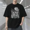 "Wind Chose My Hairstyle" Men's Oversized Heavyweight Crewneck T-Shirt