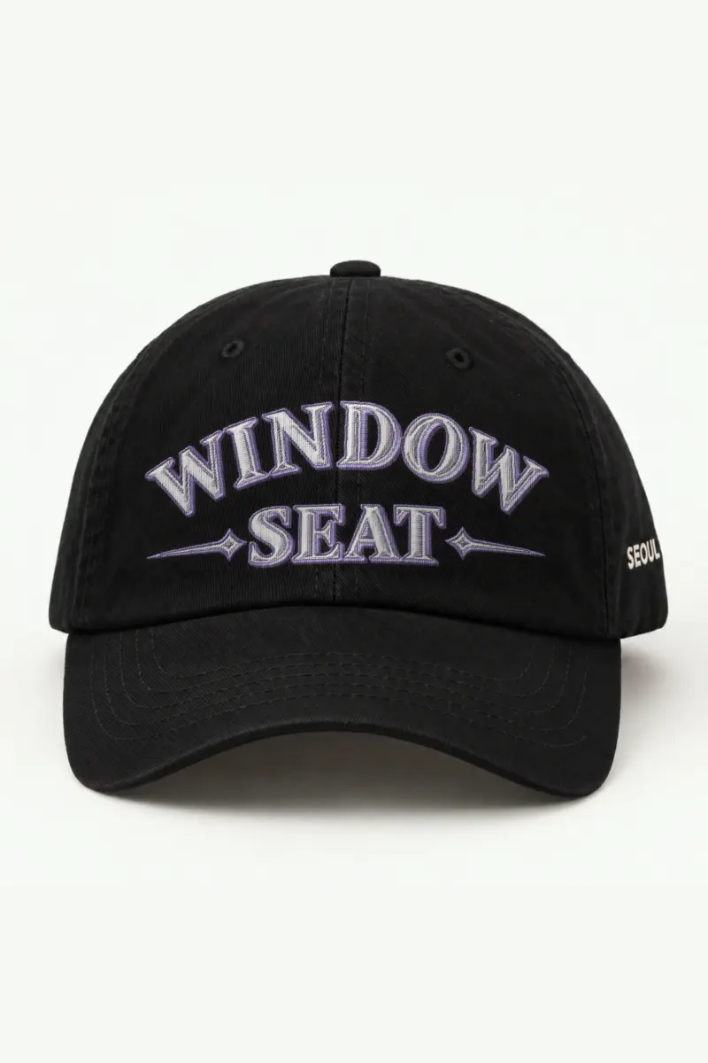 "Window Seat" Classic Dad Hat · Embroidered — black/cap-front