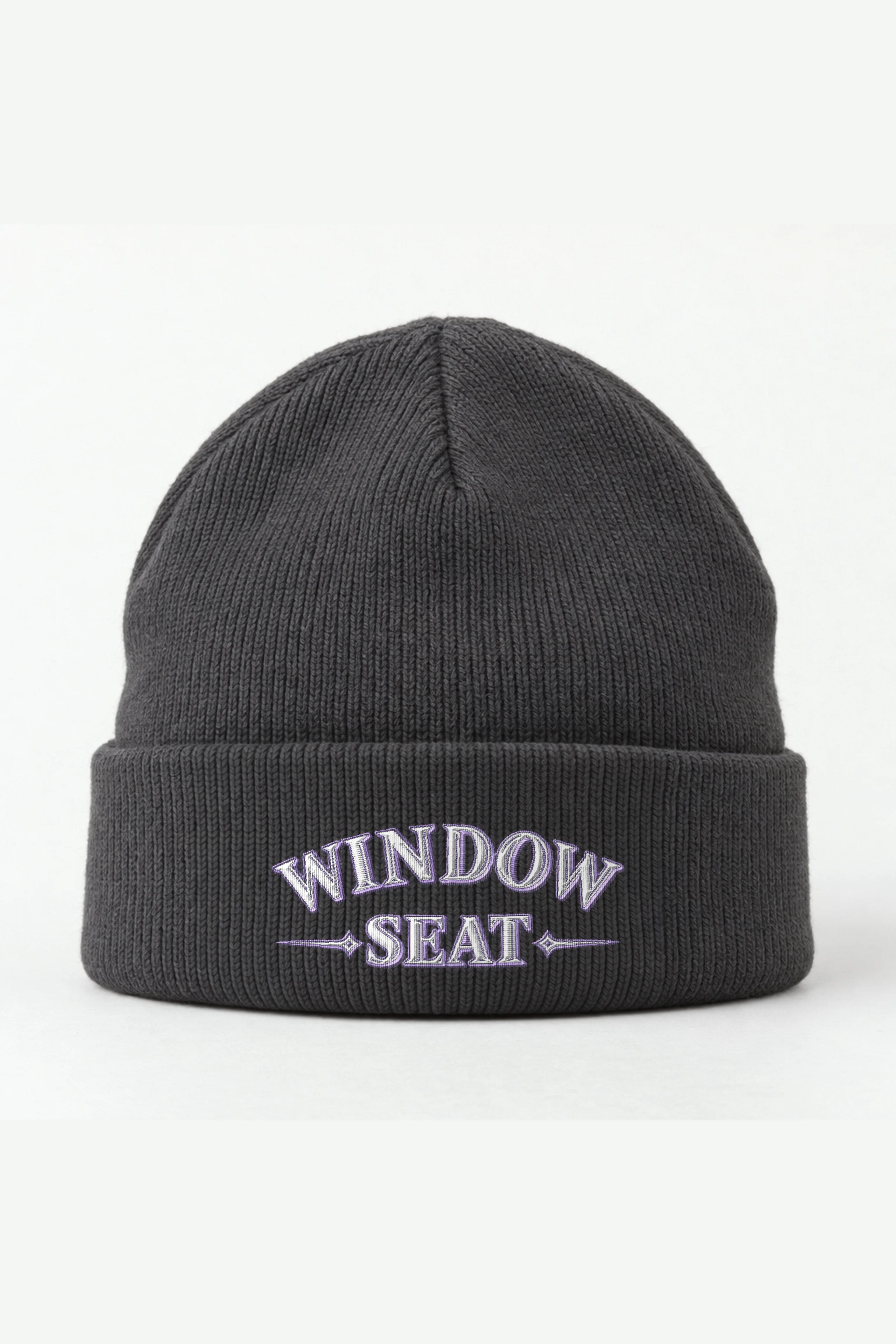 "Window Seat" Cuffed Beanie · Embroidered