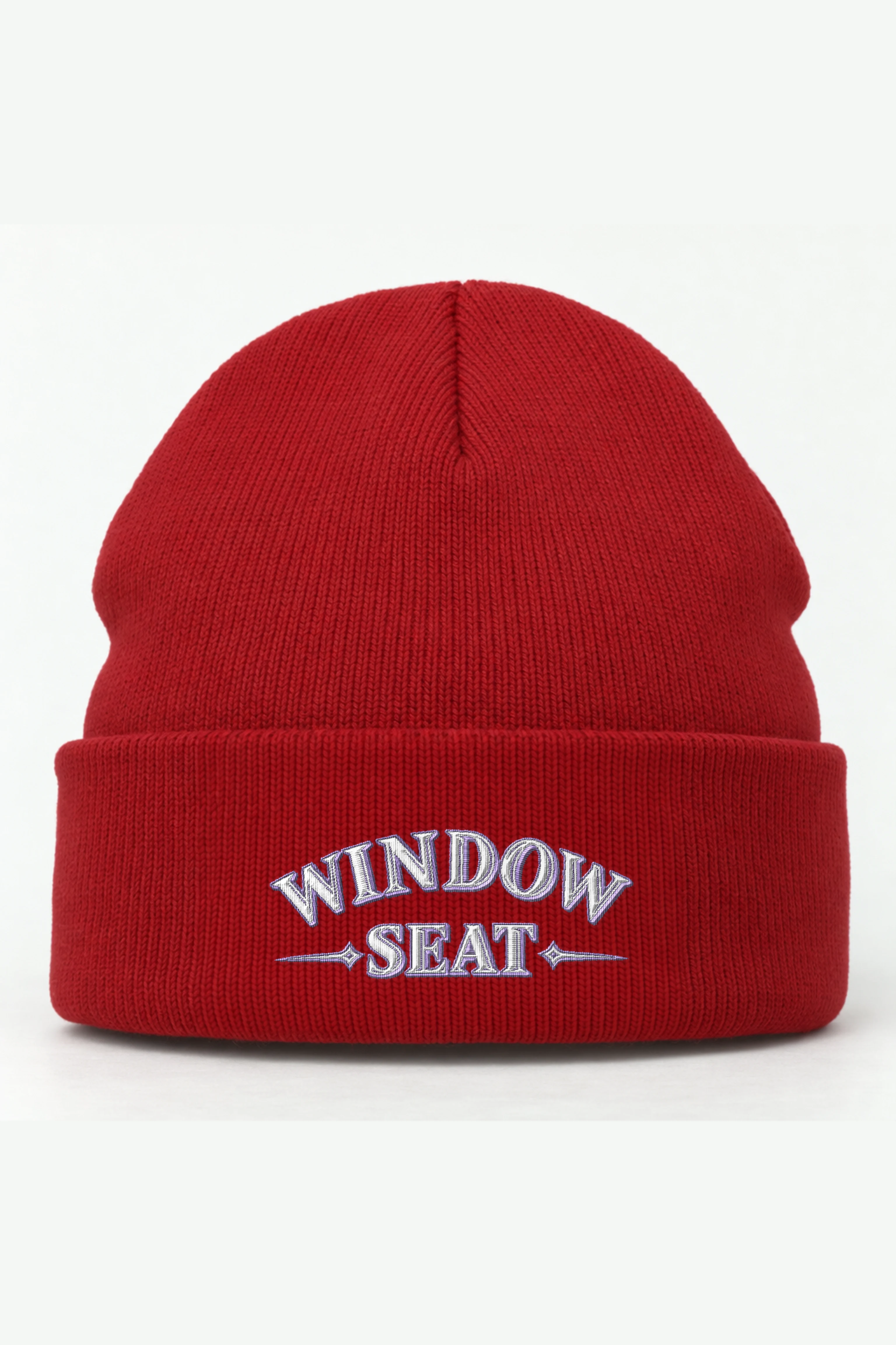 "Window Seat" Cuffed Beanie · Embroidered