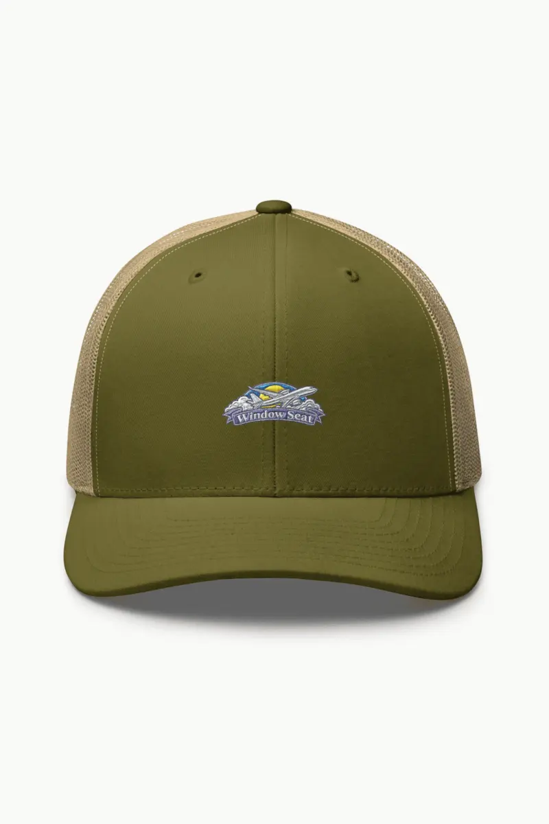 "Window Seat" Retro Trucker Cap · Embroidered
