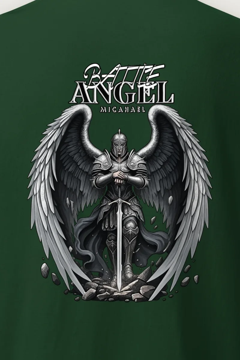 "Winged Sword Guardian" Heavyweight Unisex Crewneck T-shirt