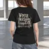 "Winter at the Fountain" Heavyweight Unisex Crewneck T-shirt