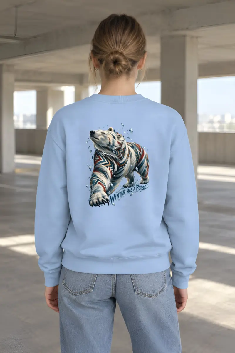 “Winter Has a Pulse” Heavy Blend Unisex Crewneck Sweatshirt