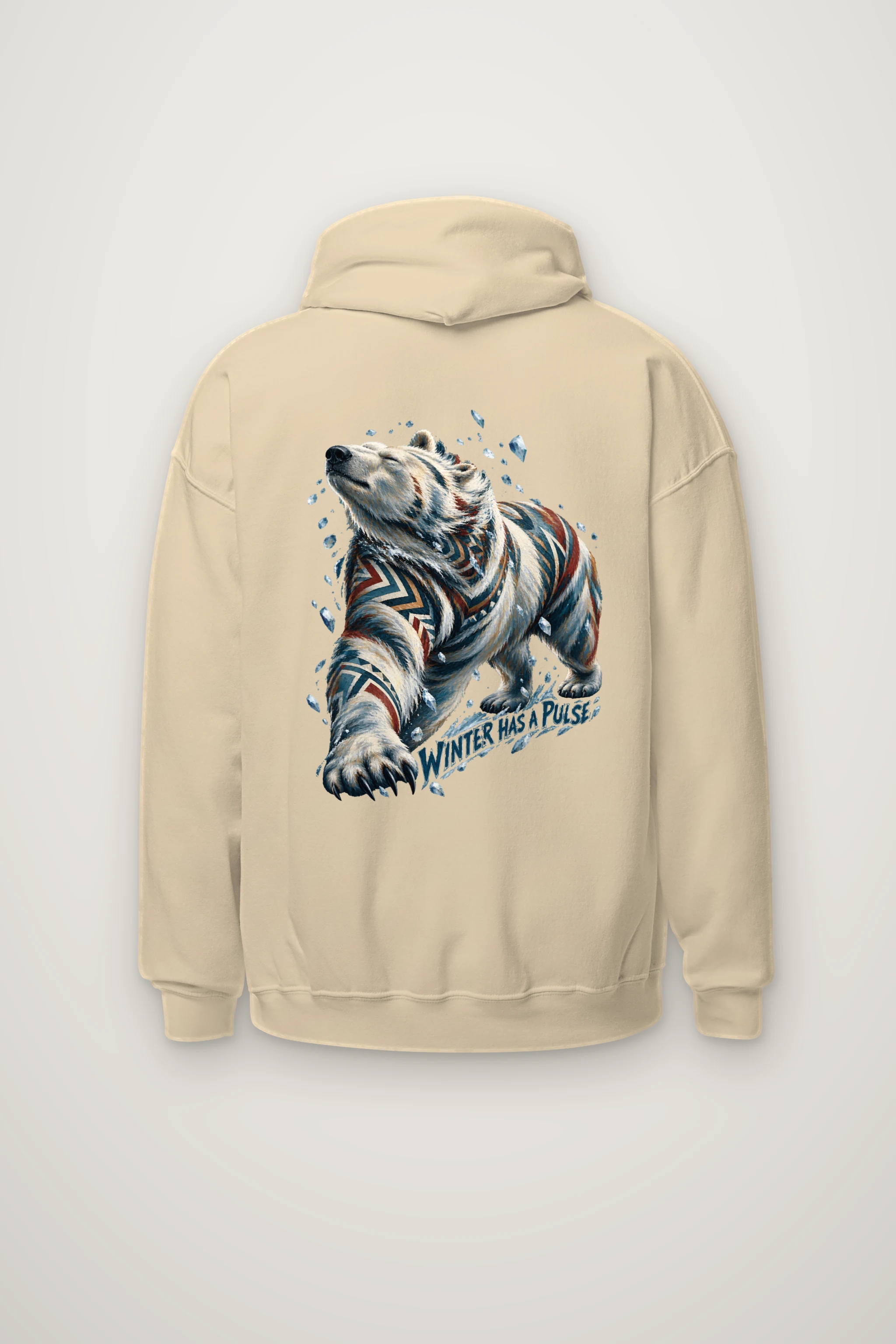 "Winter Has a Pulse" Heavy Blend Unisex Pullover Hoodie