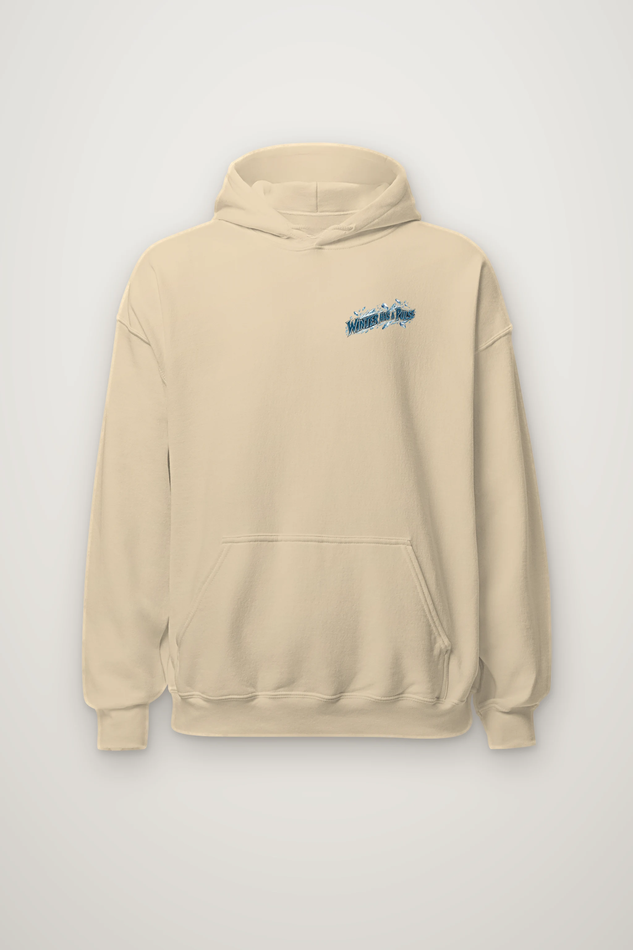 "Winter Has a Pulse" Heavy Blend Unisex Pullover Hoodie