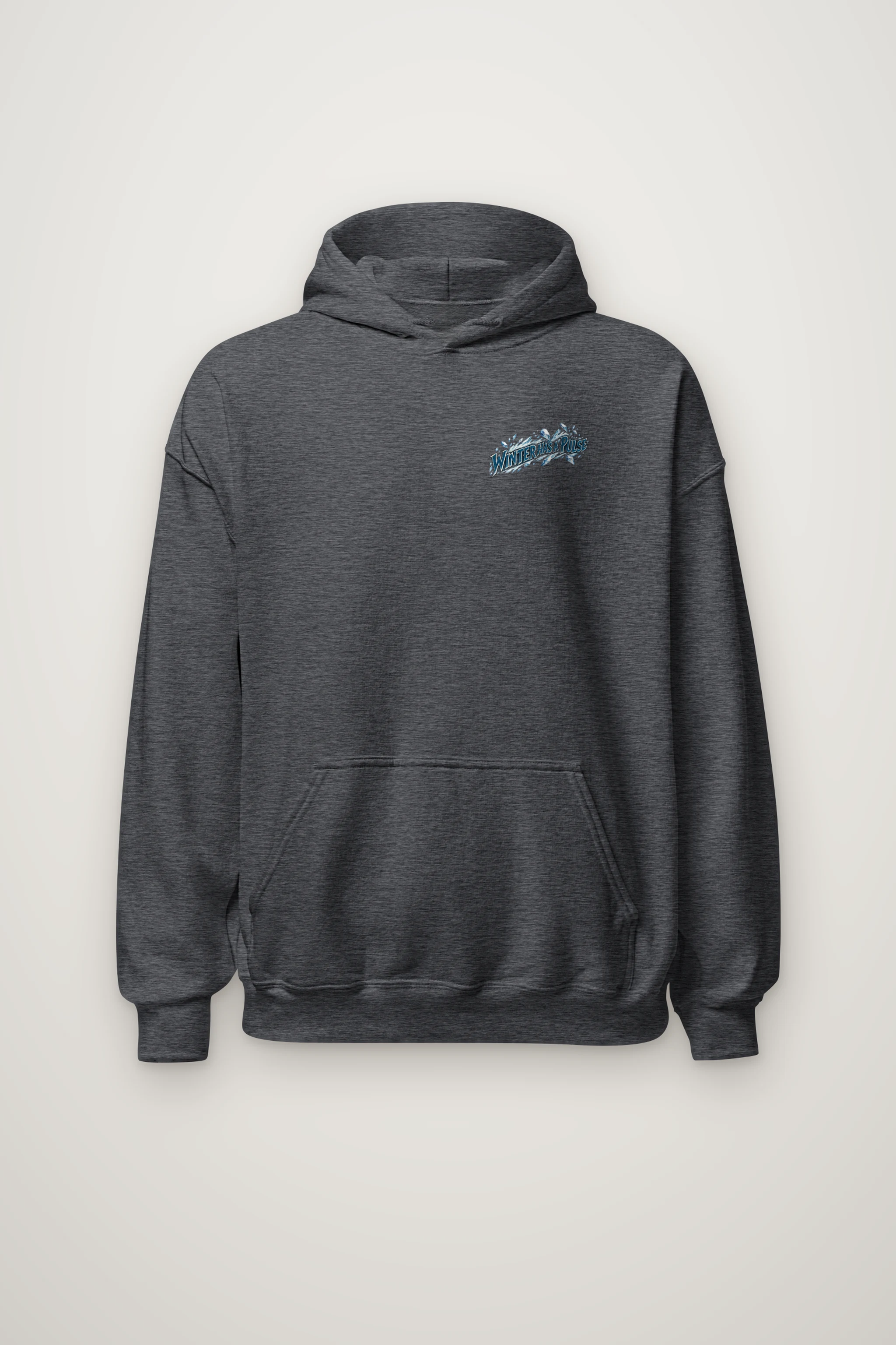 "Winter Has a Pulse" Heavy Blend Unisex Pullover Hoodie