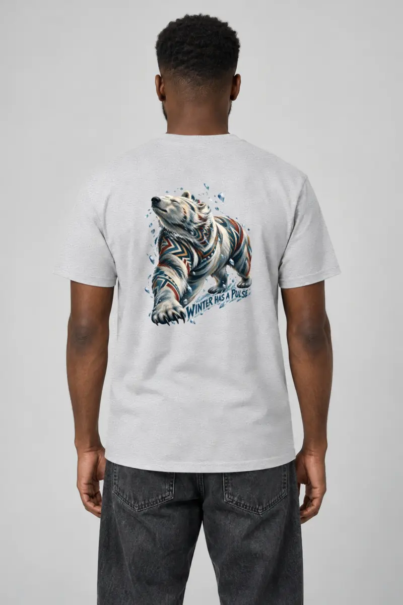 "Winter Has a Pulse" Heavyweight Unisex Crewneck T-shirt