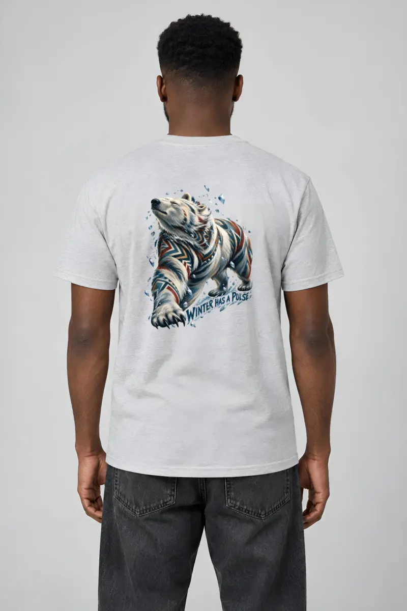 “Winter Has a Pulse” Heavyweight Unisex Crewneck T-shirt