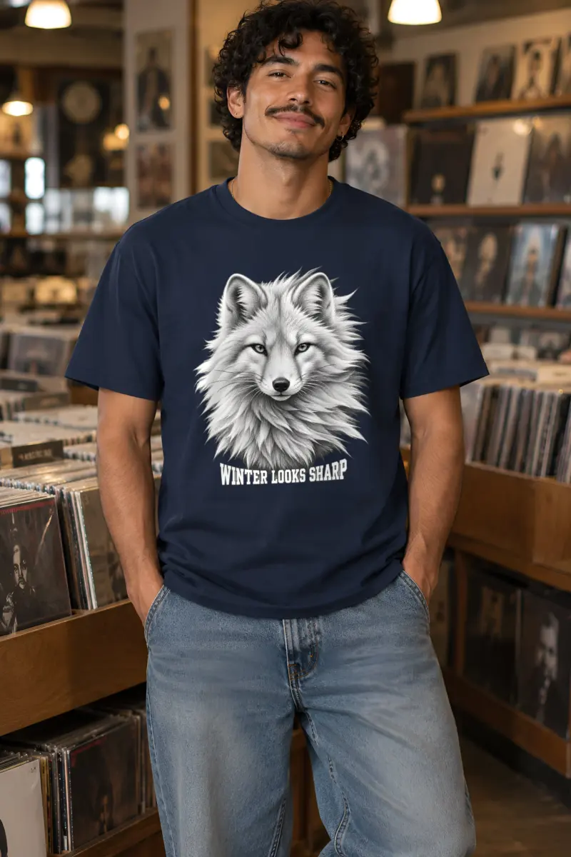"Winter Looks Sharp" Heavyweight Unisex Crewneck T-shirt
