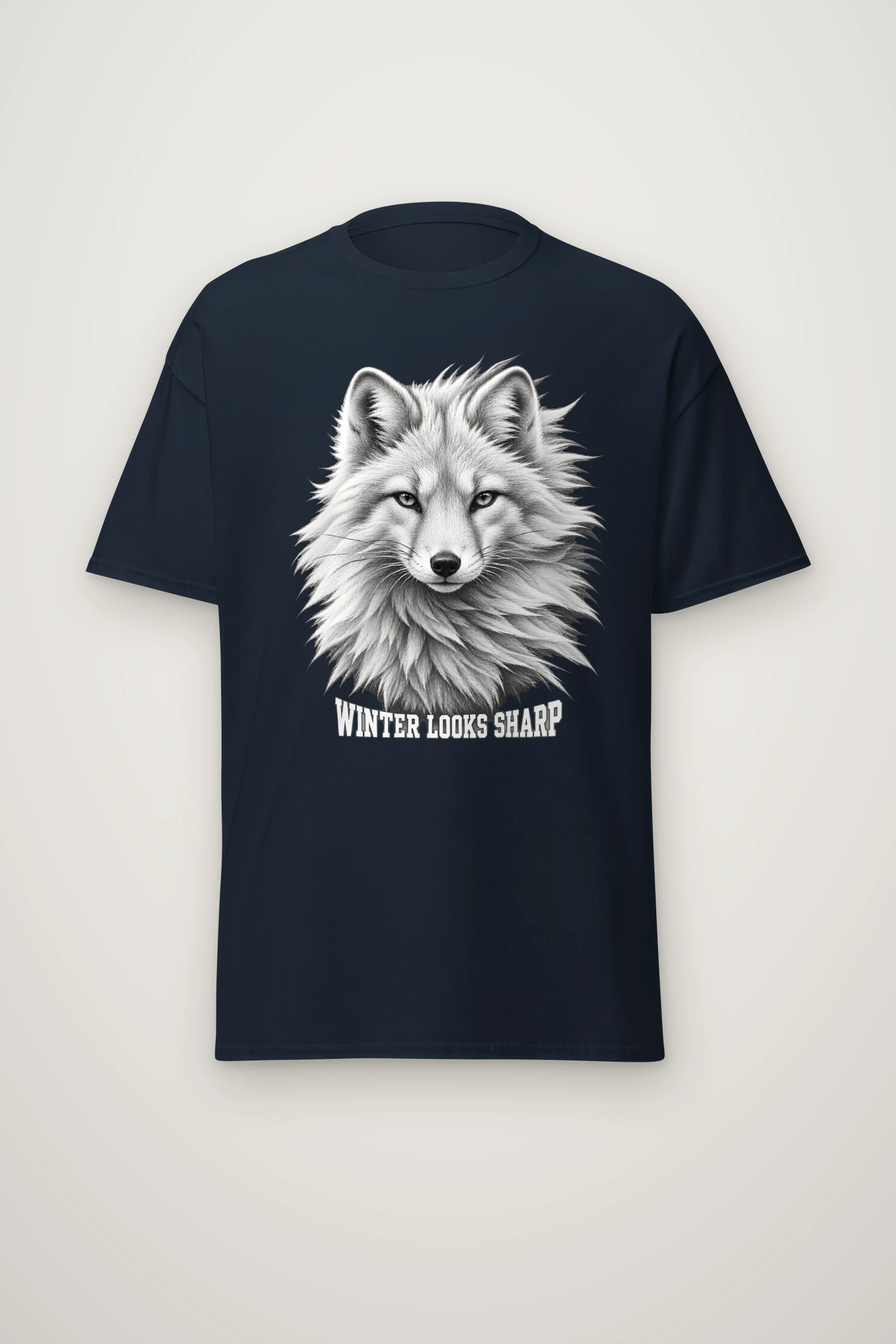 "Winter Looks Sharp" Heavyweight Unisex Crewneck T-shirt