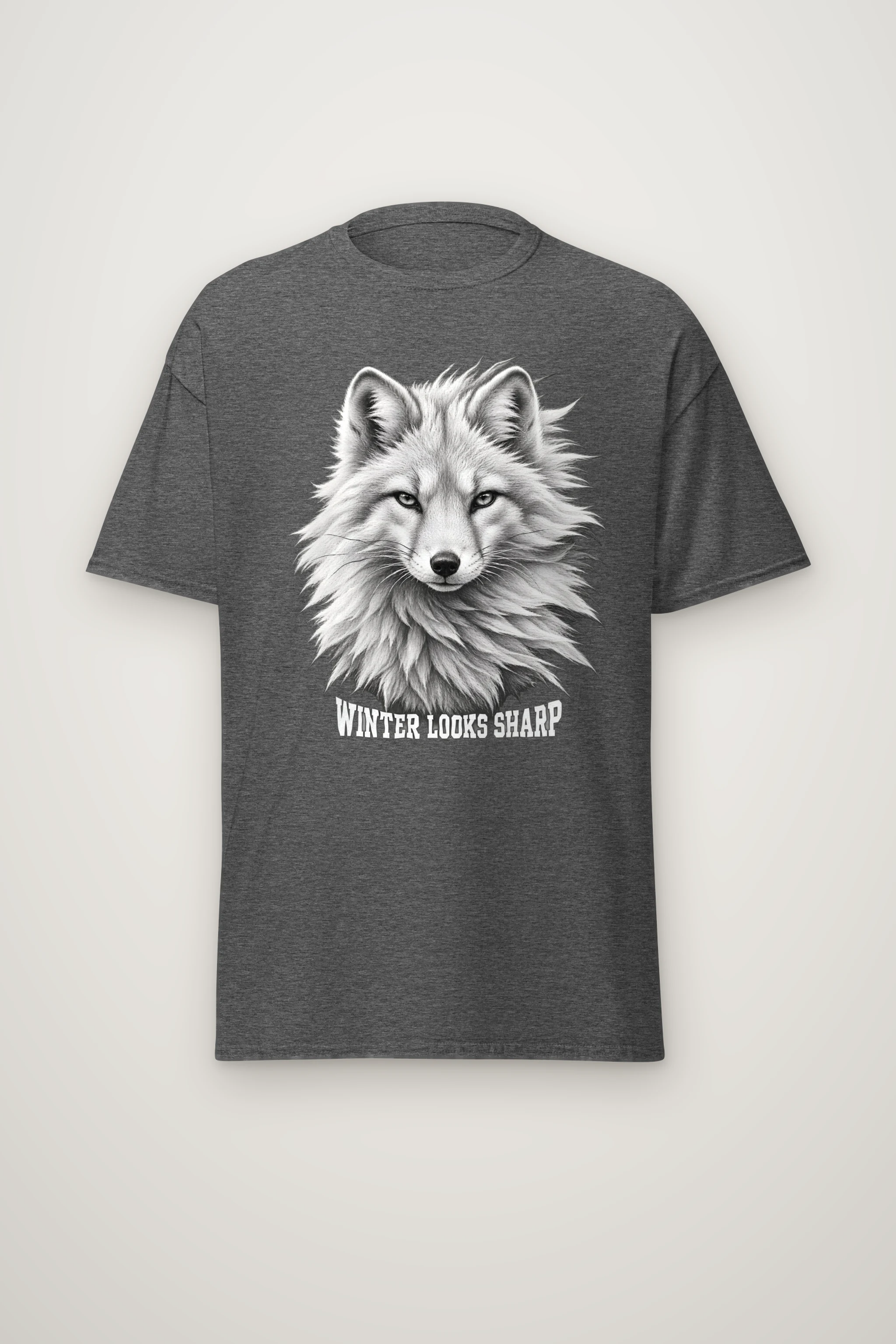 "Winter Looks Sharp" Heavyweight Unisex Crewneck T-shirt