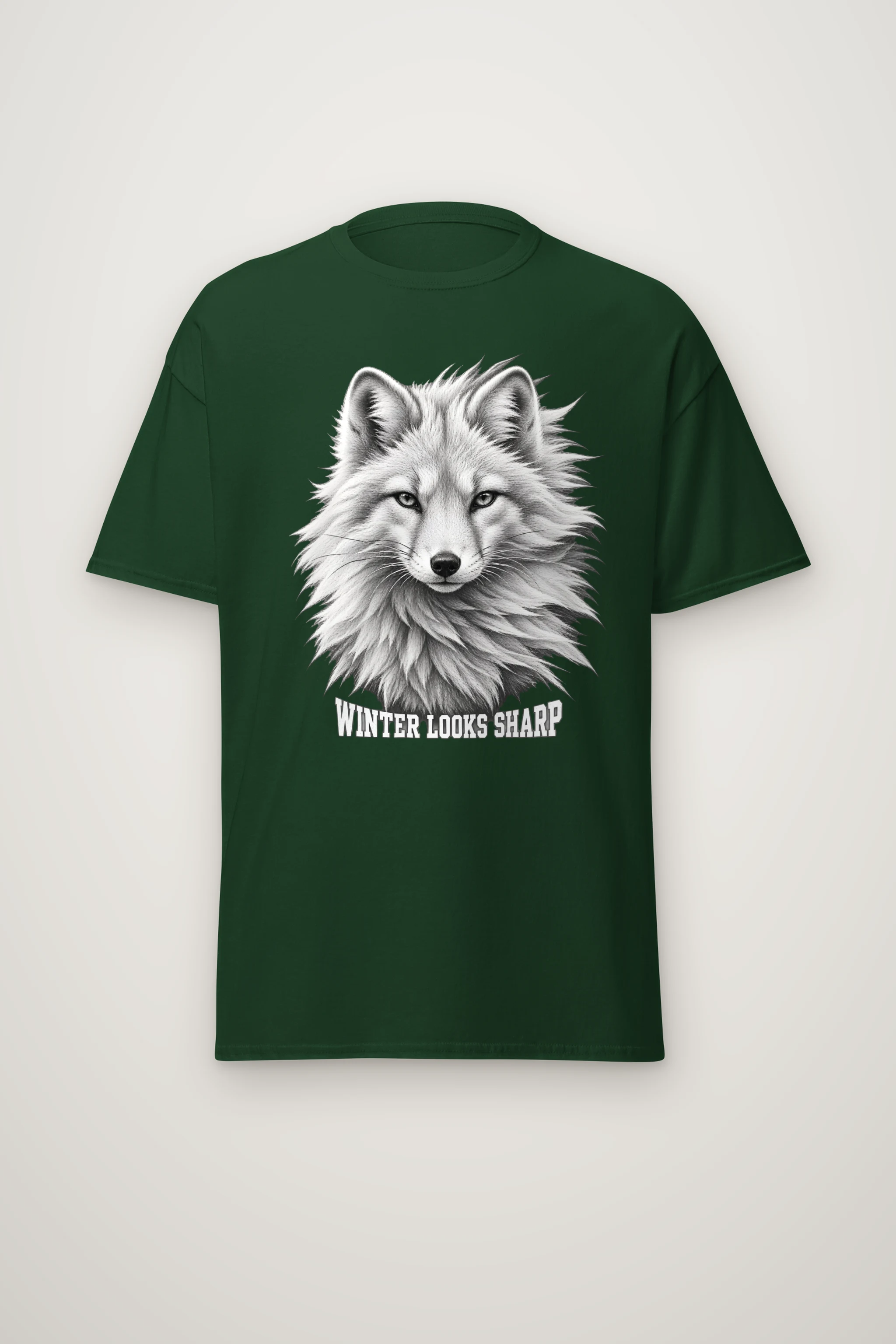 "Winter Looks Sharp" Heavyweight Unisex Crewneck T-shirt