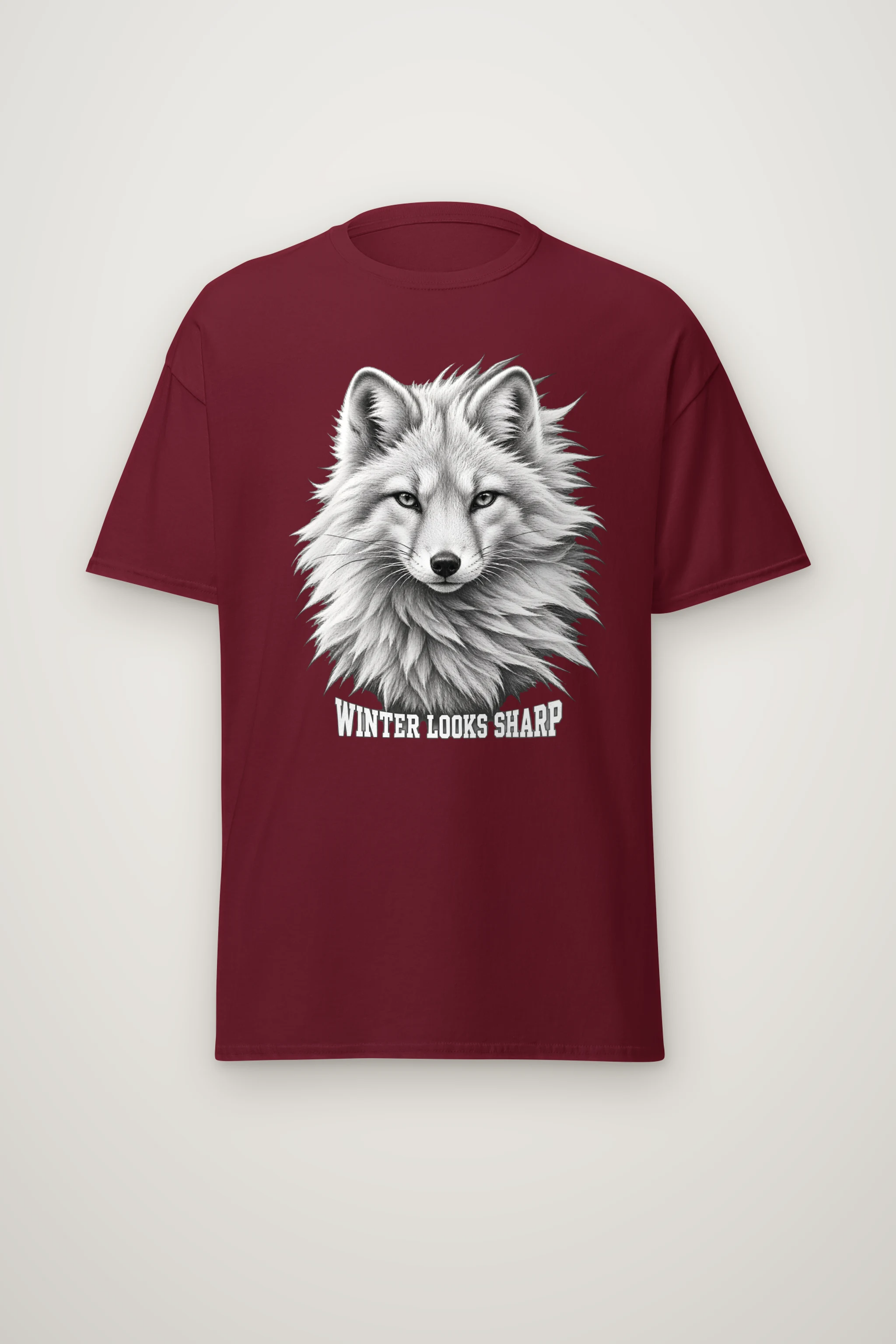 "Winter Looks Sharp" Heavyweight Unisex Crewneck T-shirt